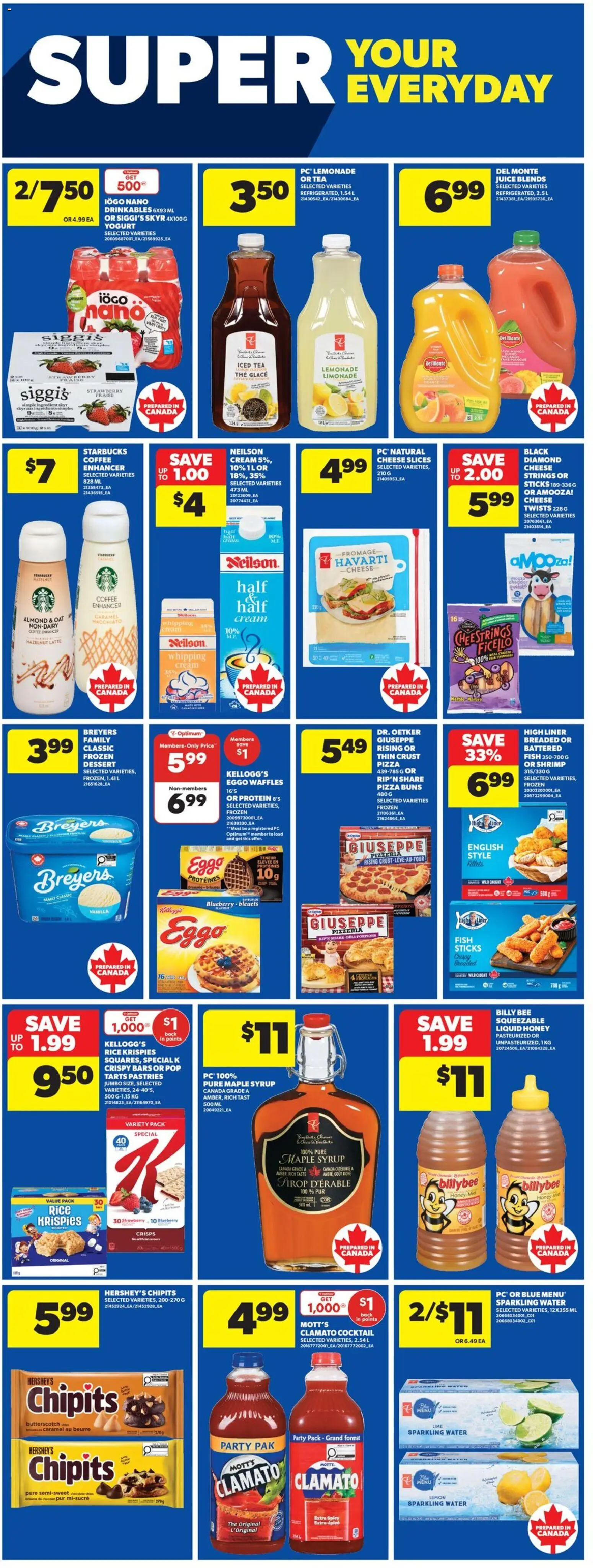 Real Canadian Superstore flyer valid from 05.03.2026 | Page: 15 | Products: Cream, Cheese, Yogurt, Pizza
