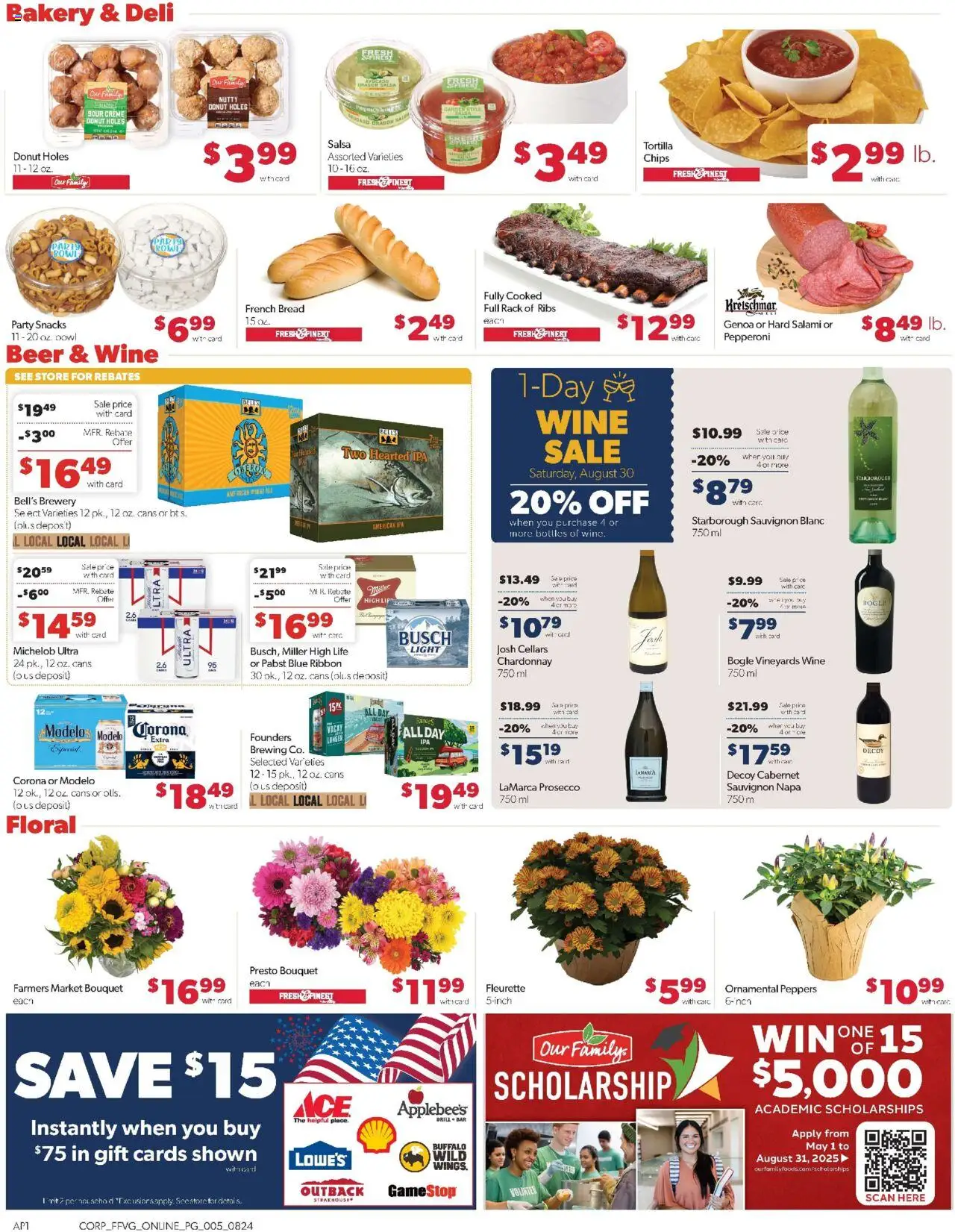 Family Fare Weekly Ad - MI - valid from 24.08.2025 | Page: 9 | Products: Peppers, Salami, Wine, Avocado