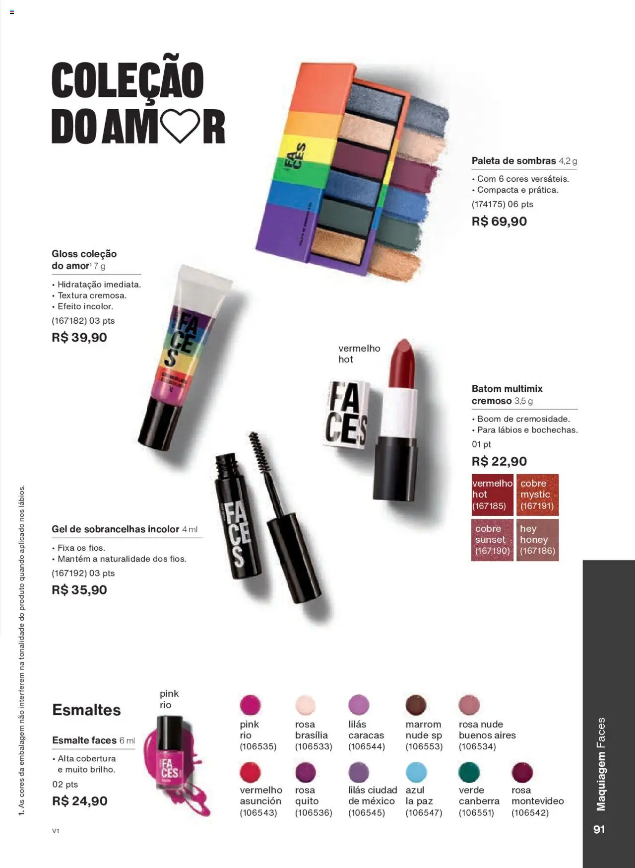 Natura Folheto - válido de 18.08.2025 | Página: 91 | Produtos: Maquiagem, Batom
