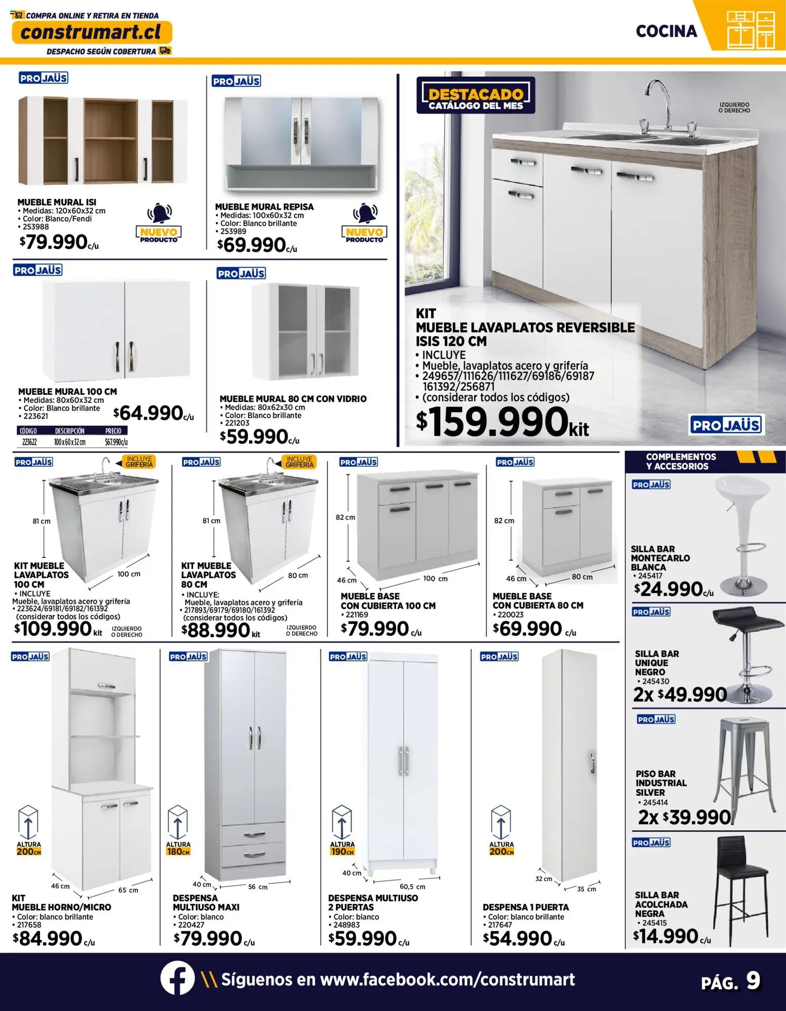 Construmart ofertas  │ válido desde el 01.11.2025 | Página: 9 | Productos: Repisa, Cocina, Silla, Cubierta