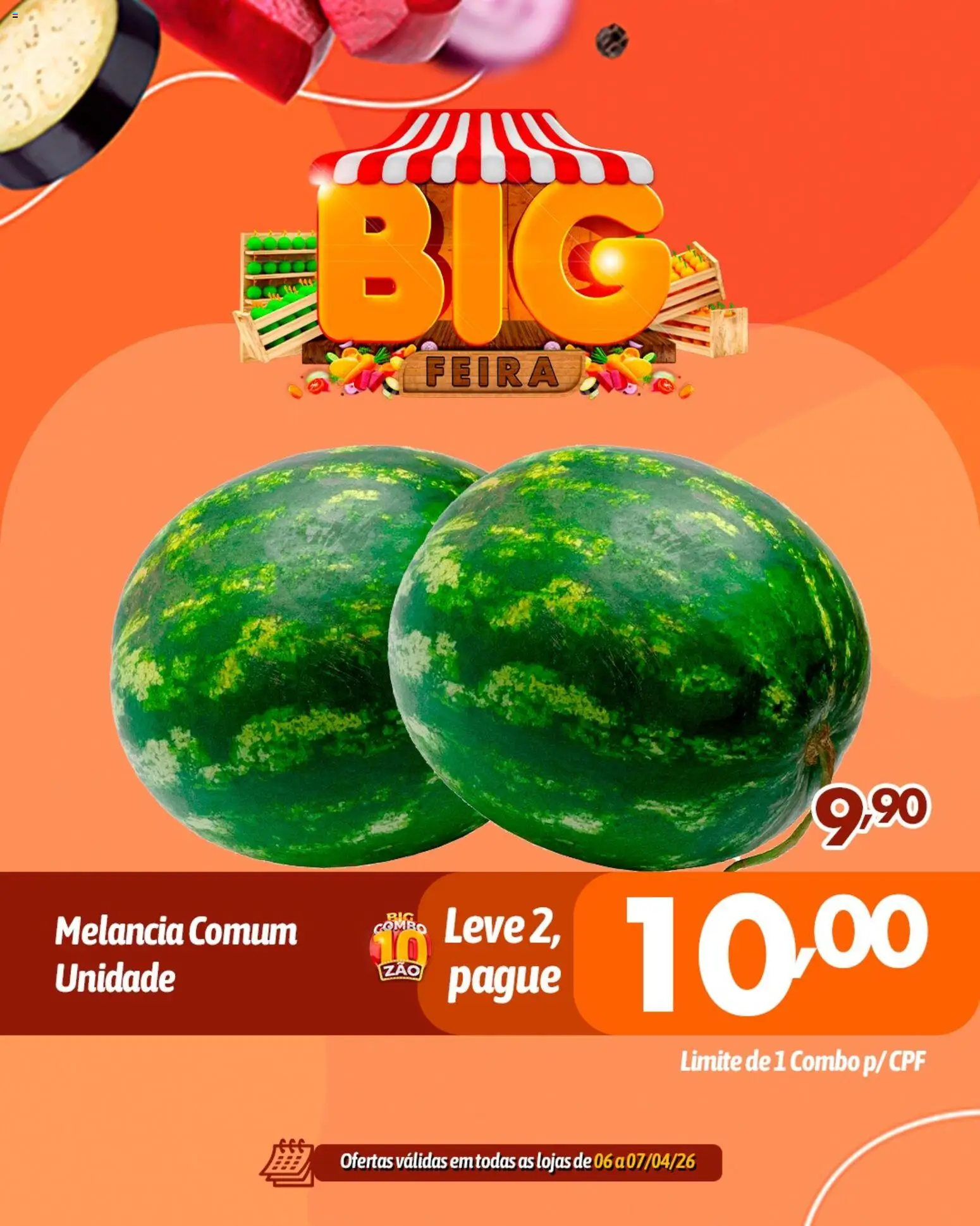 Big Compra Folheto - válido de 06.04.2026 | Página: 2 | Produtos: Melancia