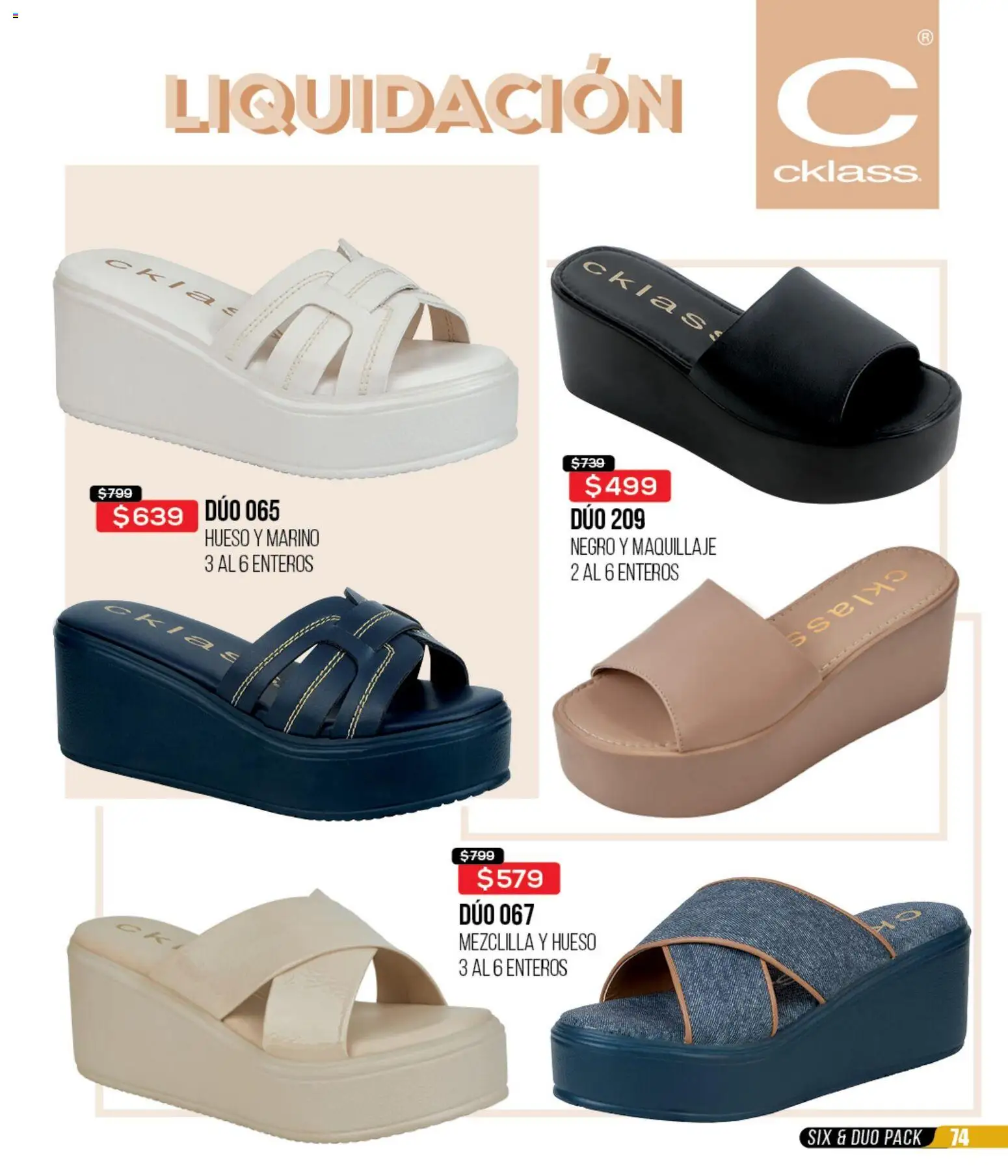 Nuevas ofertas de Cklass válidas en toda la República Mexicana desde el 18.03.2026. ¡Encuentra las mejores ofertas en Cklass catálogo Liquidación total calzado! | Página: 75 | Productos: Maquillaje