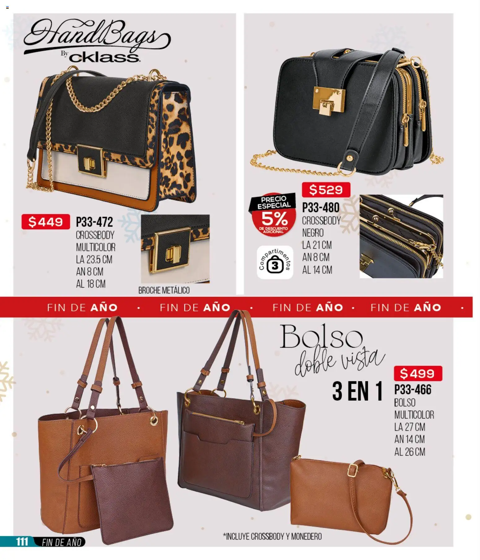 Nuevas ofertas de Cklass válidas en toda la República Mexicana desde el 15.12.2025. ¡Encuentra las mejores ofertas en Cklass catálogo Rebajas fin de año ropa! | Página: 112 | Productos: Monedero, Bolso