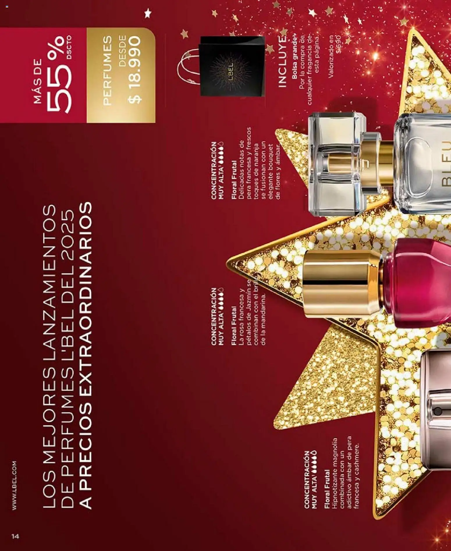 Catálogo L'Bel Campaña 18 │ válido desde el 30.11.2025 | Página: 14 | Productos: Bolsa, Fragancia, Pera