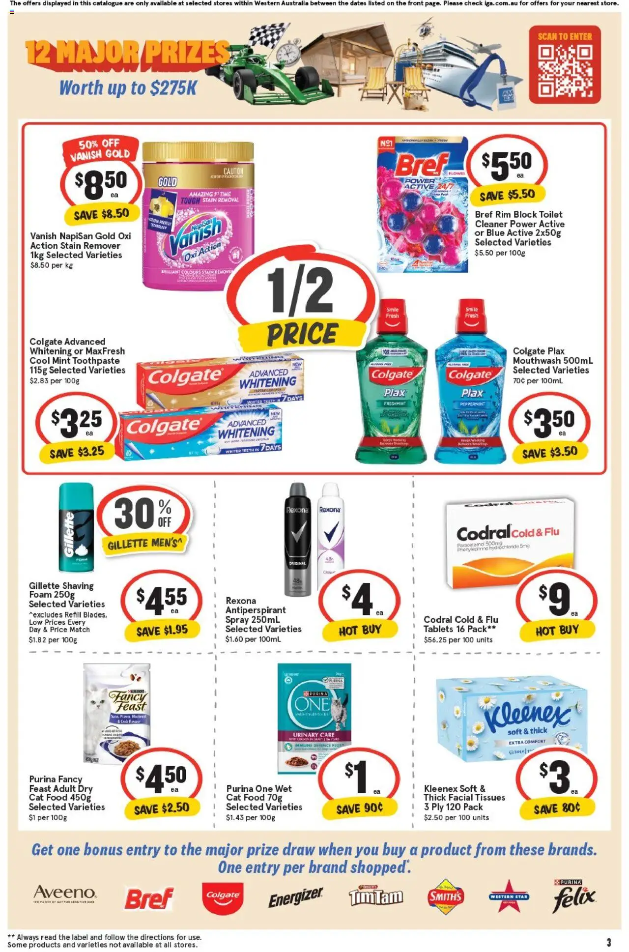 IGA catalogue - valid from 08.10.2025 | Page: 6 | Products: Toilet, Shaving foam, Toothpaste, Stain remover