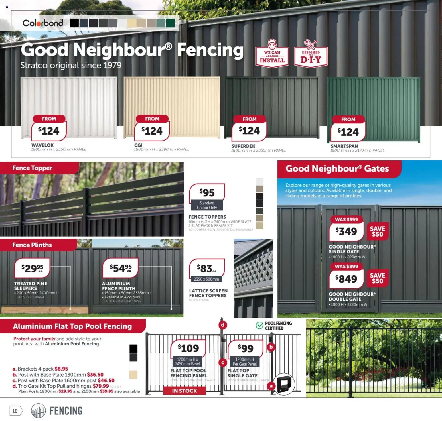 Stratco catalogue - valid from 23.01.2026 | Page: 10 | Products: Fence, Gate, Screen