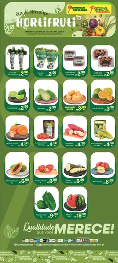 Comercial Esperança ofertas Hortifruti - Pré-Visualização do folheto da loja Comercial Esperança, válido de 21.04.2026