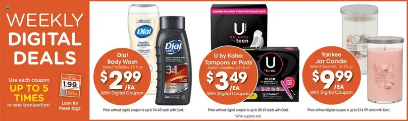 Baker's Weekly Ad - valid from 16.07.2025 | Page: 3 | Products: Shower, Pads, Tampons, Body Wash