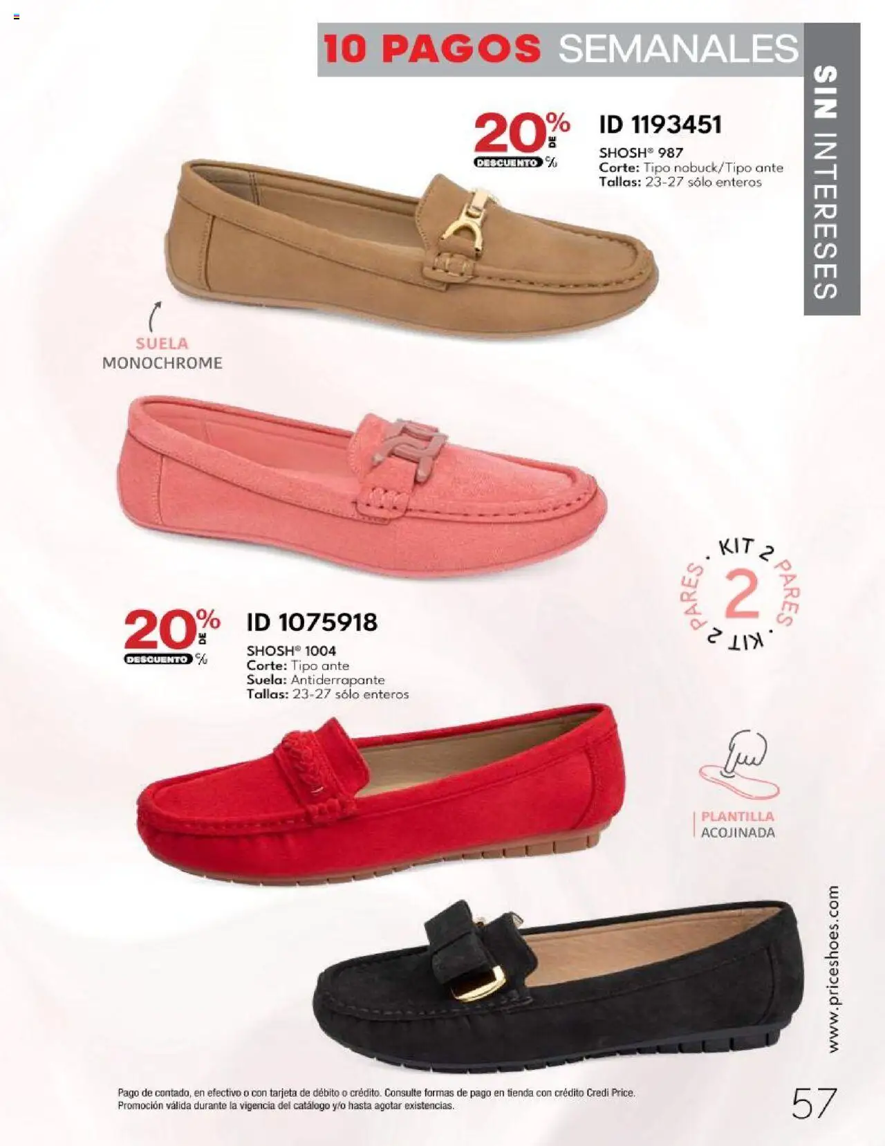 Nuevas ofertas de Price Shoes válidas en toda la República Mexicana desde el 14.10.2025. ¡Encuentra las mejores ofertas en Price Shoes - Catálogo - 10 Pagos sin Intereses! | Página: 57