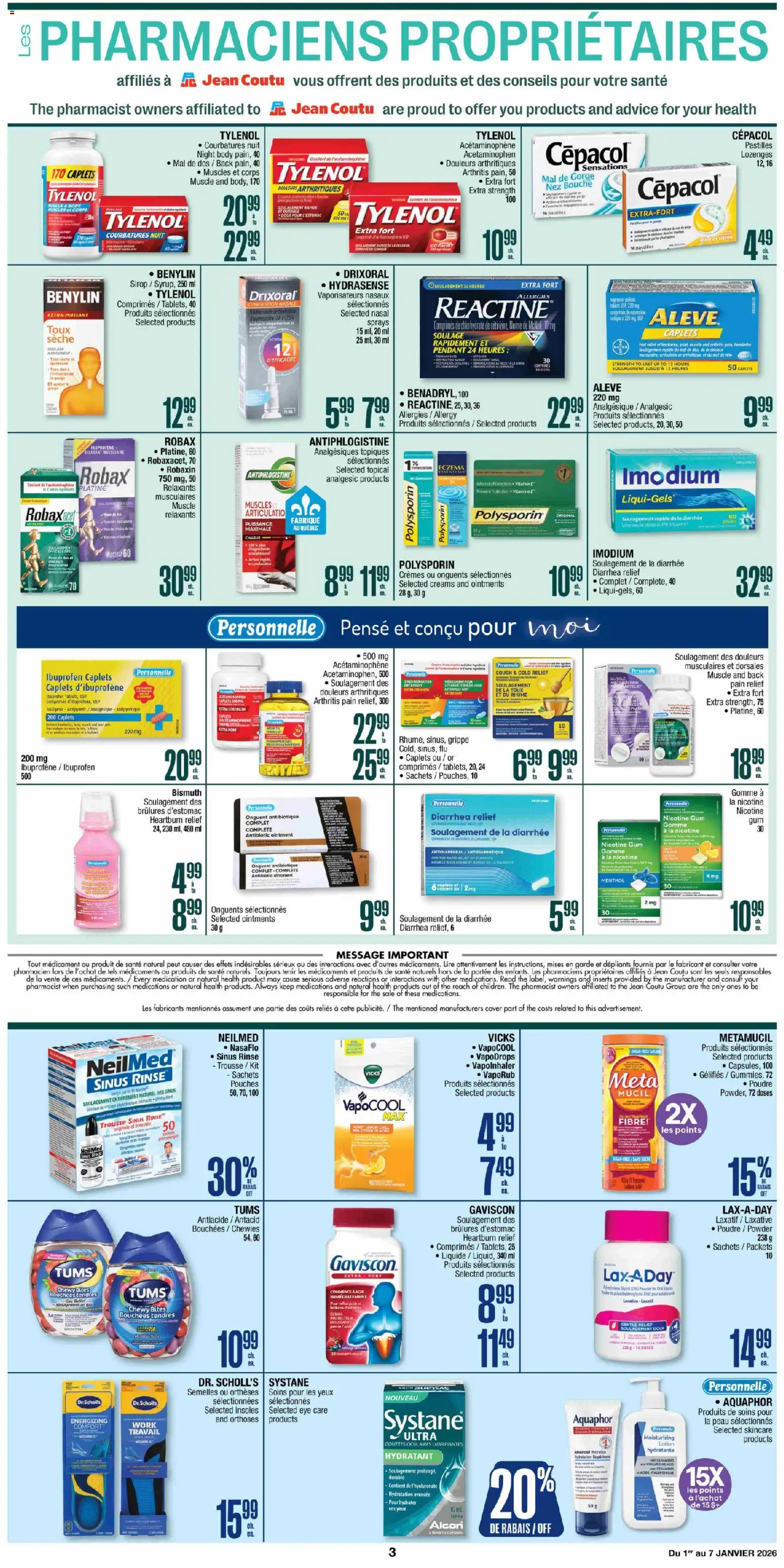 Jean Coutu flyer valid from 25.12.2025 | Page: 3 | Products: Powder