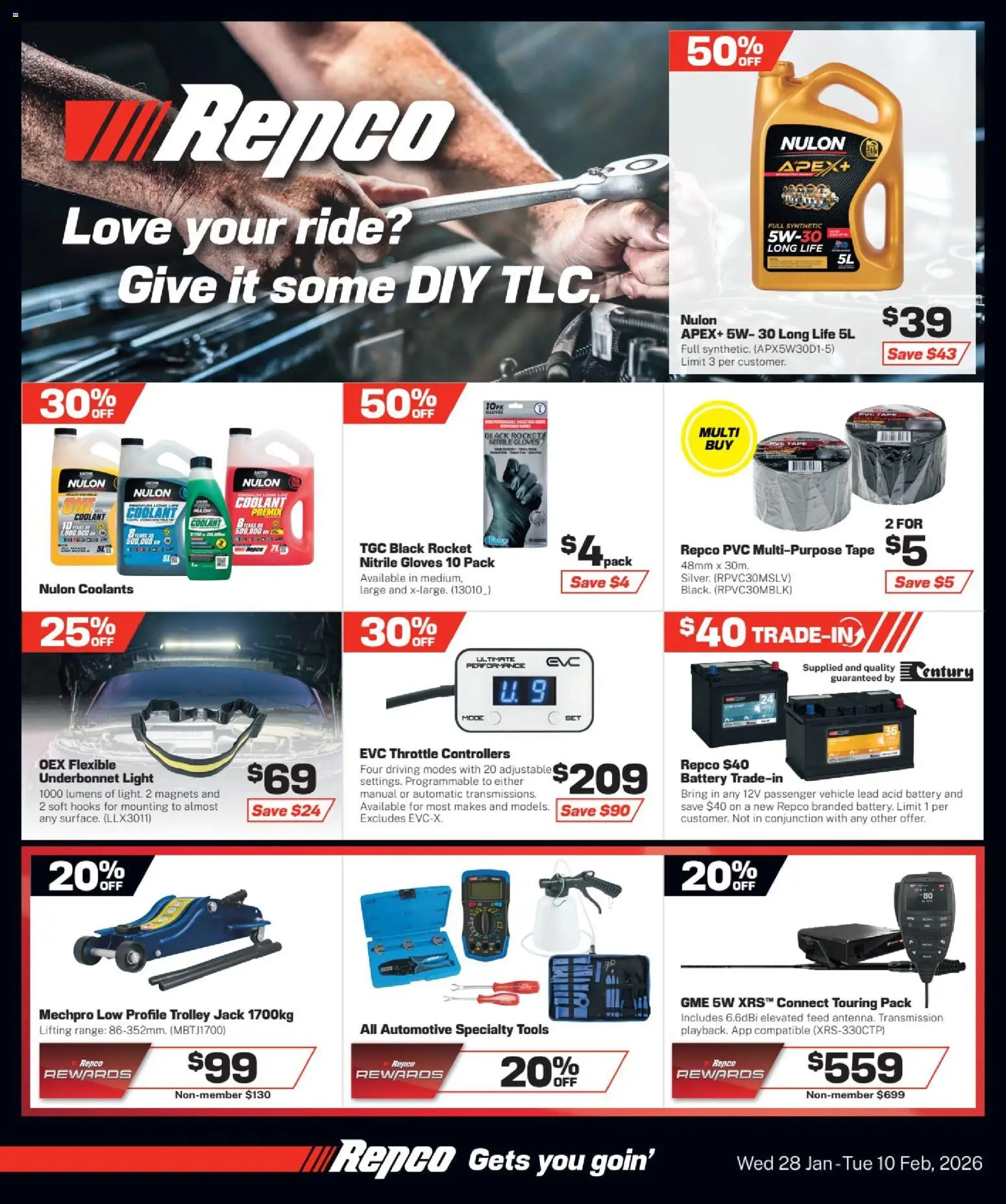 Repco catalogue - valid from 28.01.2026 | Page: 1 | Products: Light, Trolley, Rocket, Multipurpose