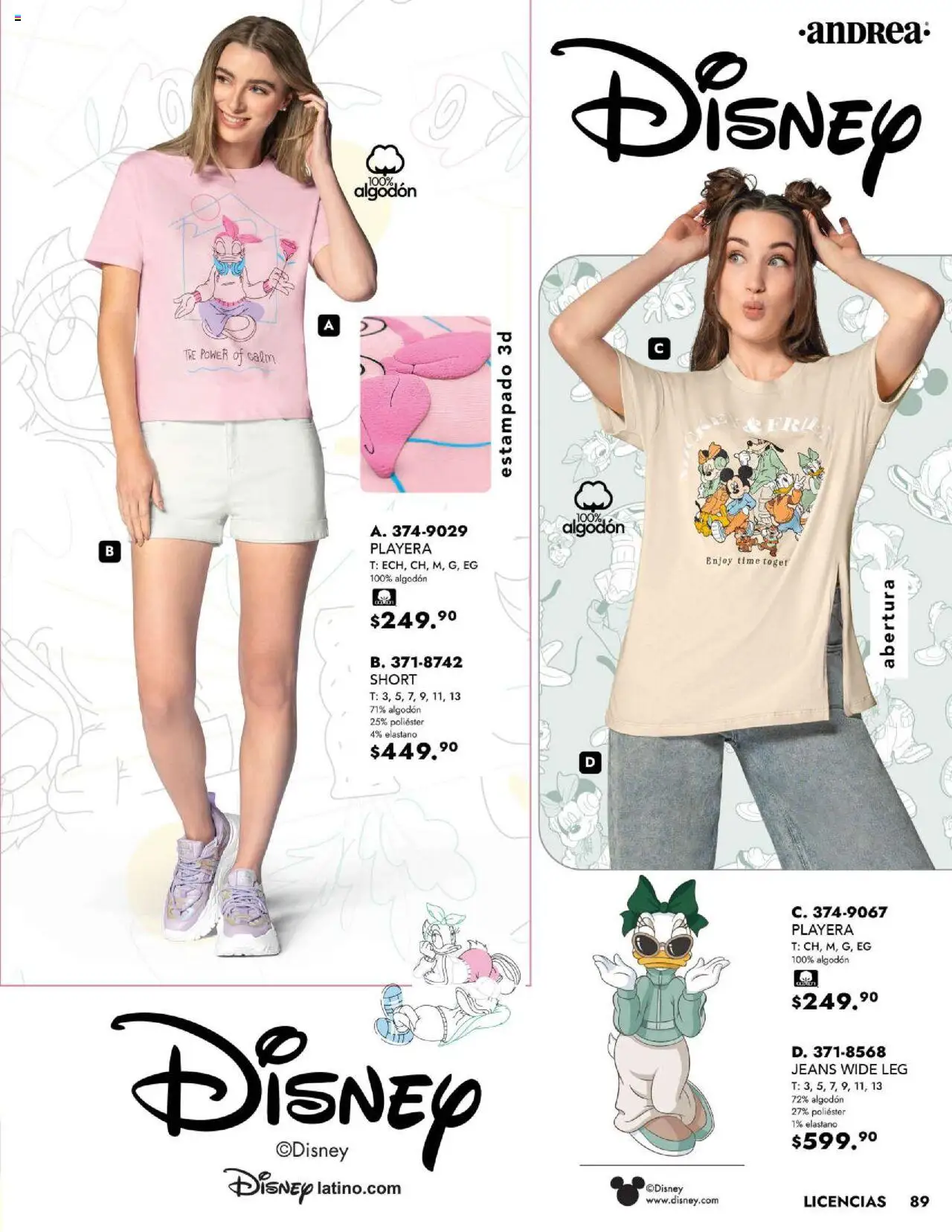 Nuevas ofertas de Andrea válidas en toda la República Mexicana desde el 25.05.2025. ¡Encuentra las mejores ofertas en Andrea - Catálogo Vestir Exterior! | Página: 89 | Productos: Algodón, Playera, Short