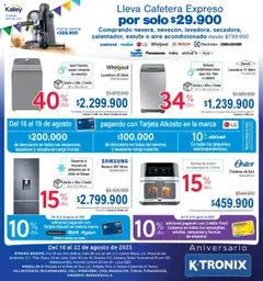 Ktronix revista - valida desde el 16.08.2025 | Página: 8 | Productos: Agua, Bandeja, Lavadora, Cafetera