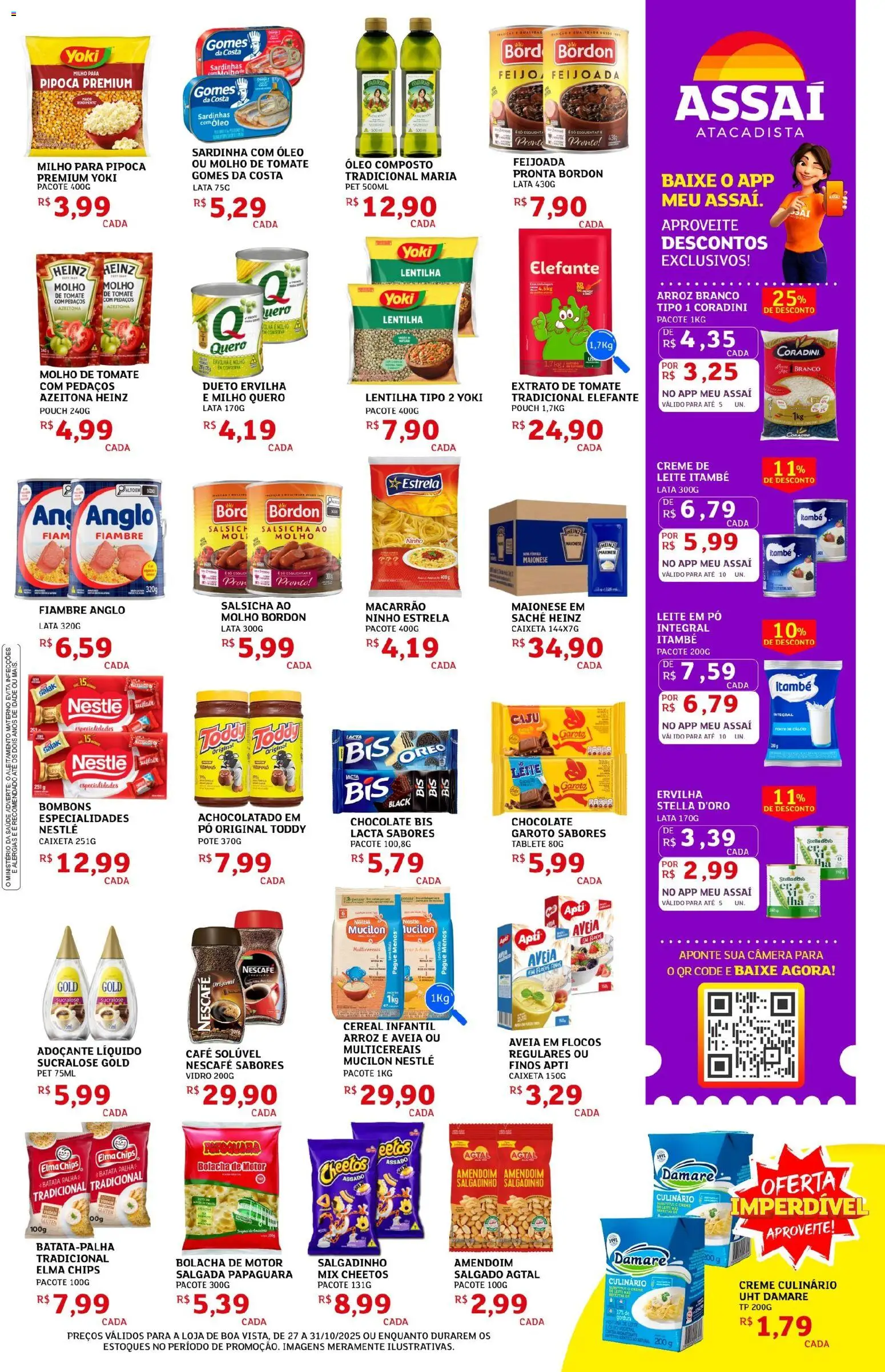 Assaí Atacadista Folheto - válido de 27.10.2025 | Página: 3 | Produtos: Caju, Pó, Maionese, Câmera