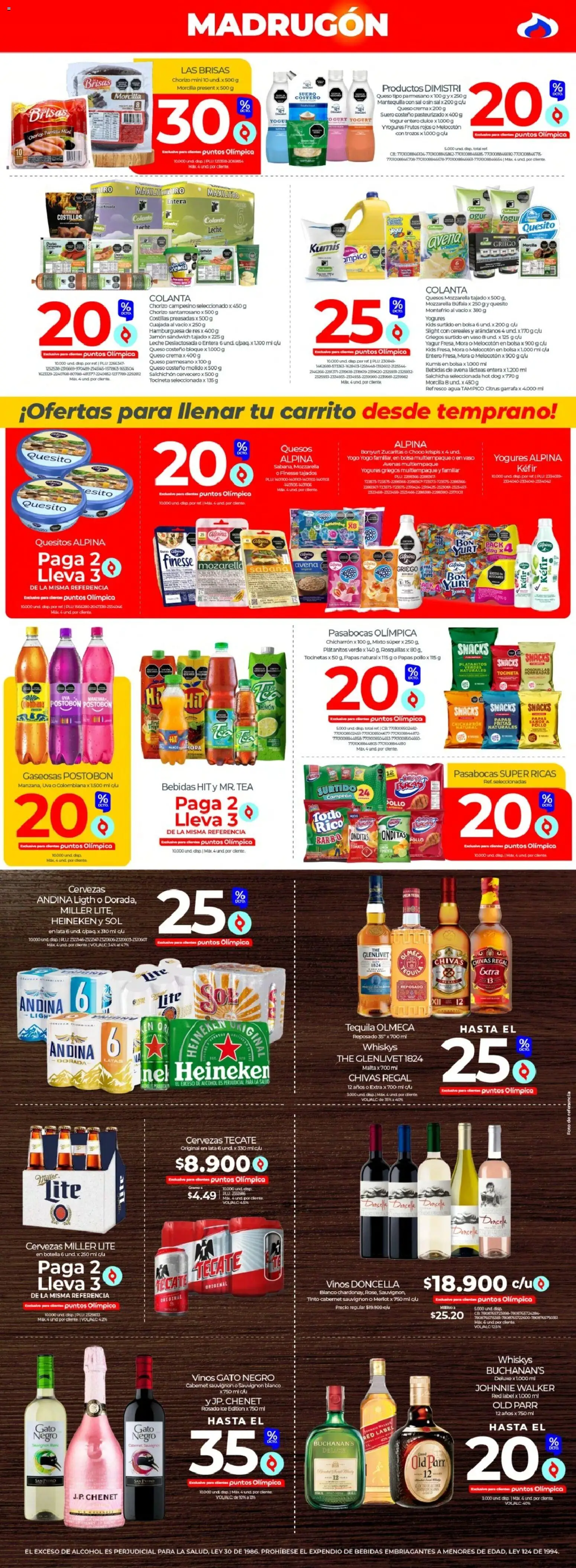 Olímpica revista - valida desde el 07.03.2026 | Página: 3 | Productos: Cereales, Tequila, Horno de pan, Queso