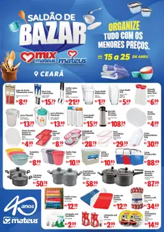 Mateus ofertas Saldão de Bazar - Pré-Visualização do folheto da loja Mateus, válido de 15.04.2026