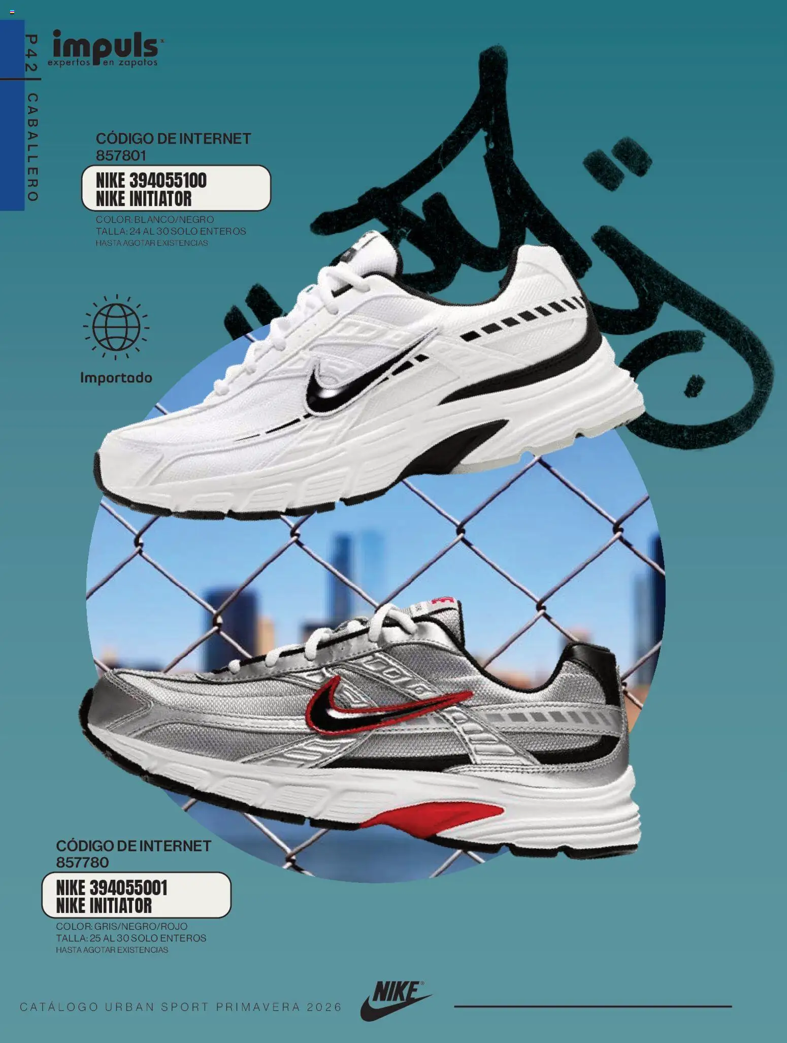 Nuevas ofertas de Impuls válidas en toda la República Mexicana desde el 01.03.2026. ¡Encuentra las mejores ofertas en Impuls catálogo Urban Sport! | Página: 44 | Productos: Zapatos