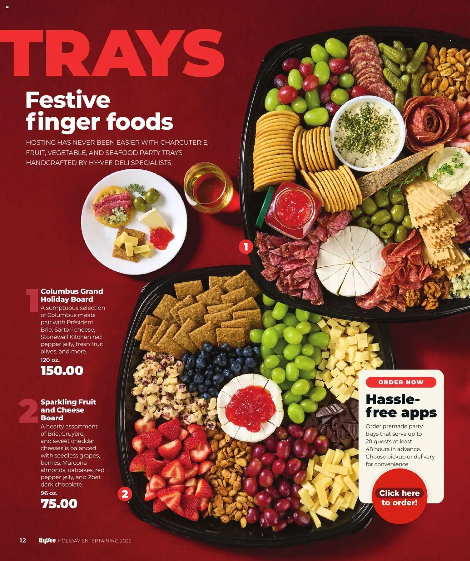 HyVee Holiday Entertaining - valid from 10.11.2025 | Page: 14 | Products: Cheese, Pepper, Seafood