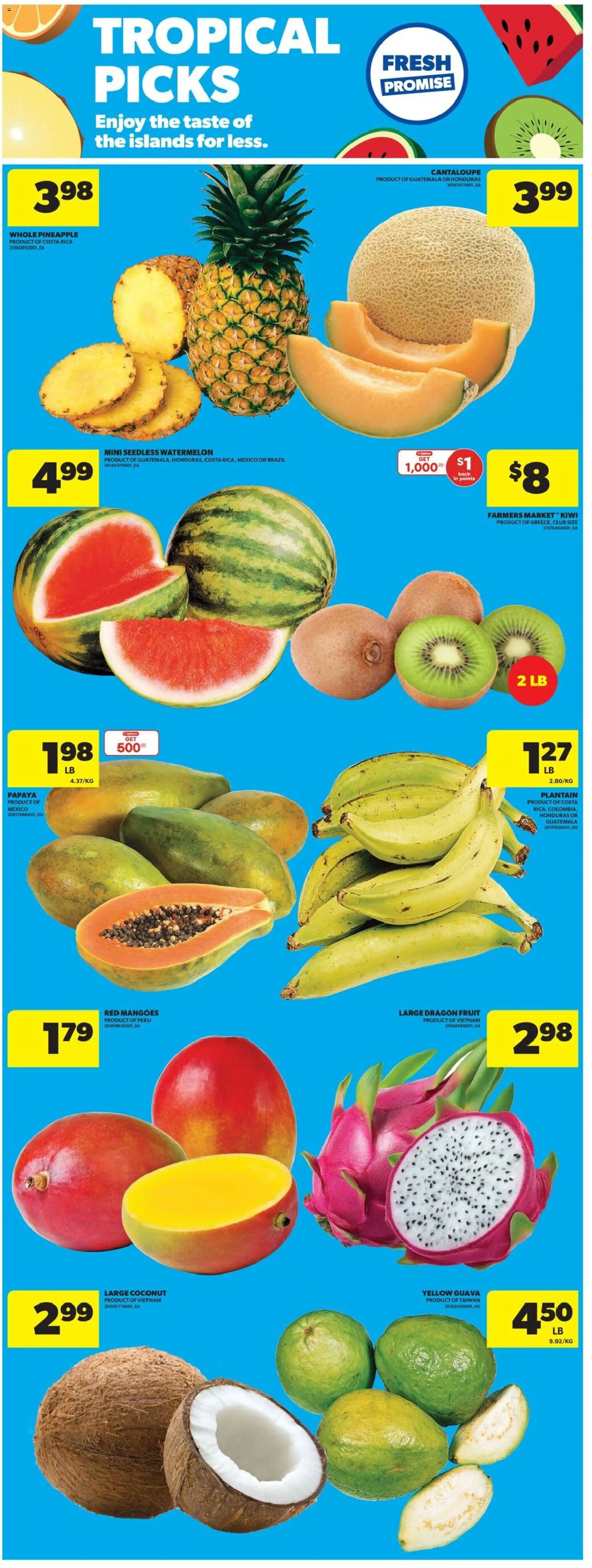 Real Canadian Superstore flyer valid from 26.02.2026 | Page: 5 | Products: Pineapple, Kiwi
