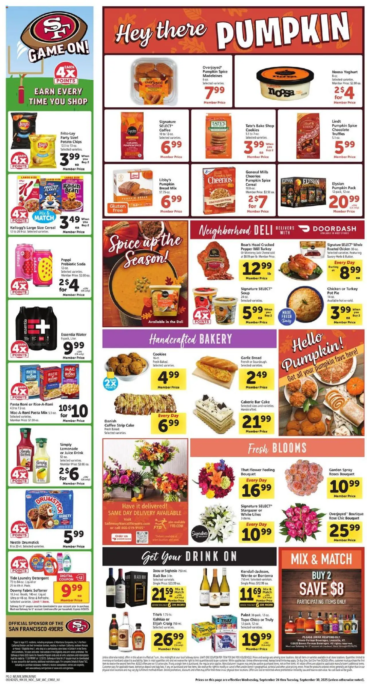 Safeway Weekly Ad - valid from 24.09.2025 | Page: 2 | Products: Chocolate, Pasta, Pepper, Game