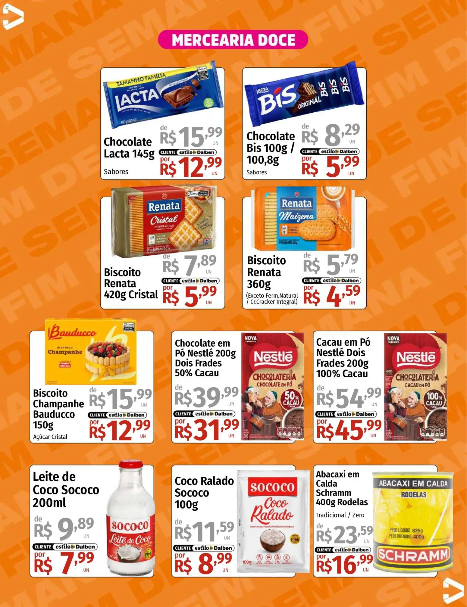 Supermercado Dalben Folheto - válido de 19.12.2025 | Página: 7 | Produtos: Pó, Leite, Chocolate, Leite de coco