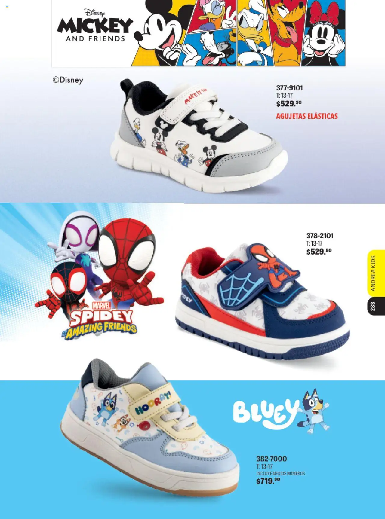 Nuevas ofertas de Andrea válidas en toda la República Mexicana desde el 13.08.2025. ¡Encuentra las mejores ofertas en Andrea - Catálogo Deportivo Infantil ! | Página: 13