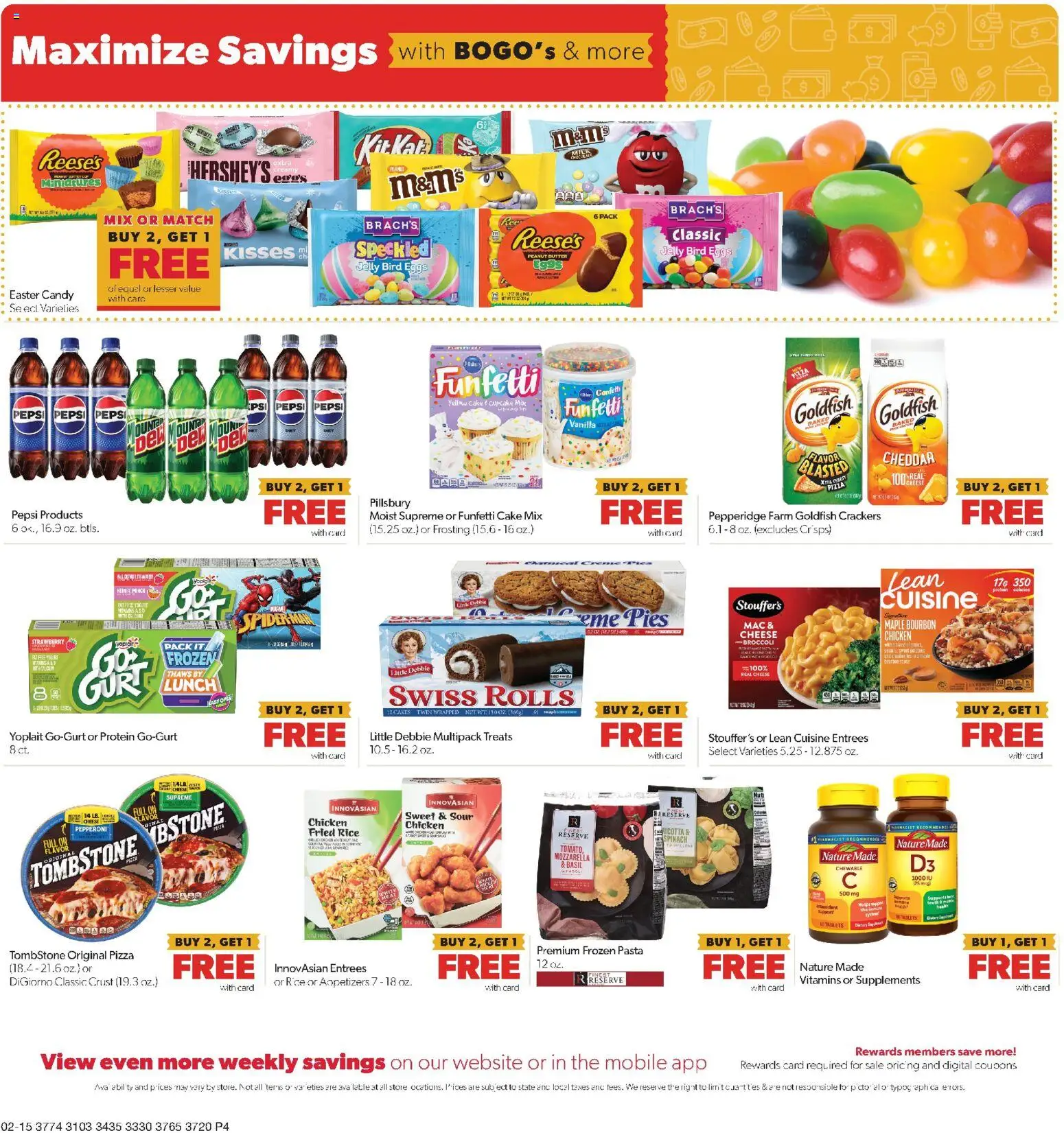 Family Fare Weekly Ad - valid from 15.02.2026 | Page: 4 | Products: Broccoli, Spinach, Butter, Pasta