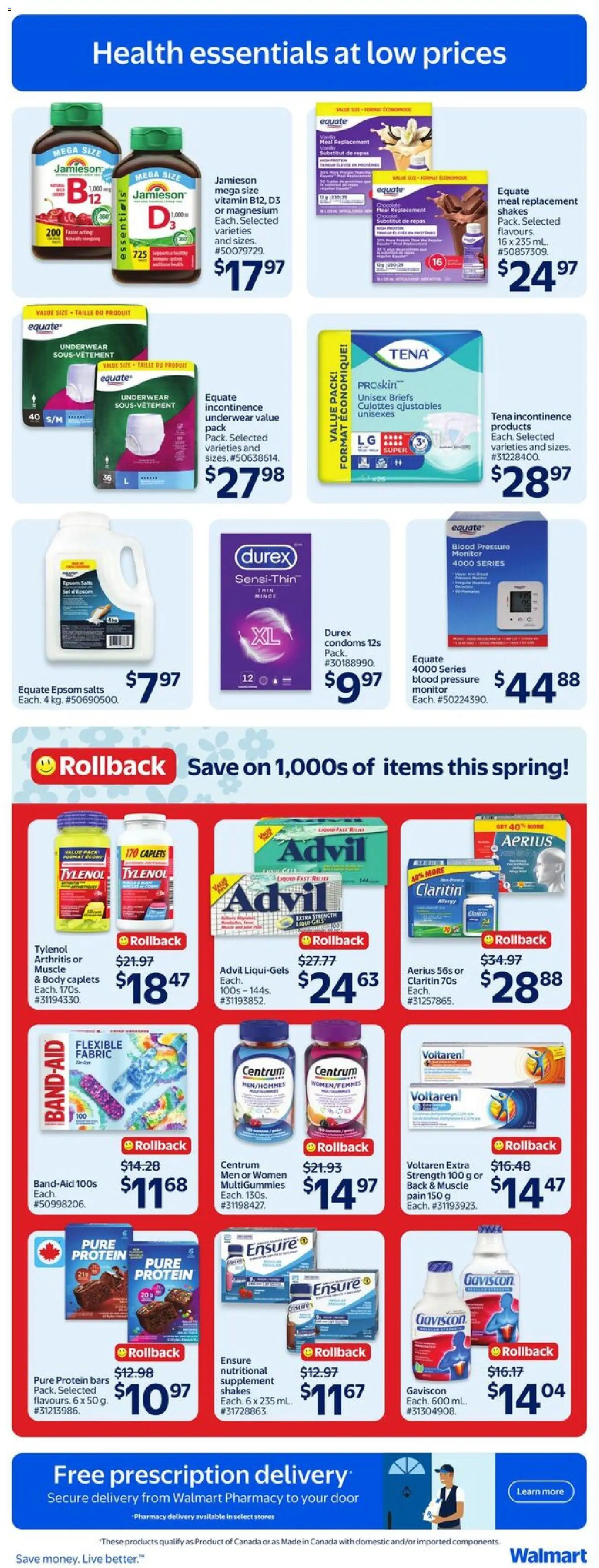 Walmart flyer valid from 26.03.2026 | Page: 24 | Products: Monitor, Underwear, Briefs