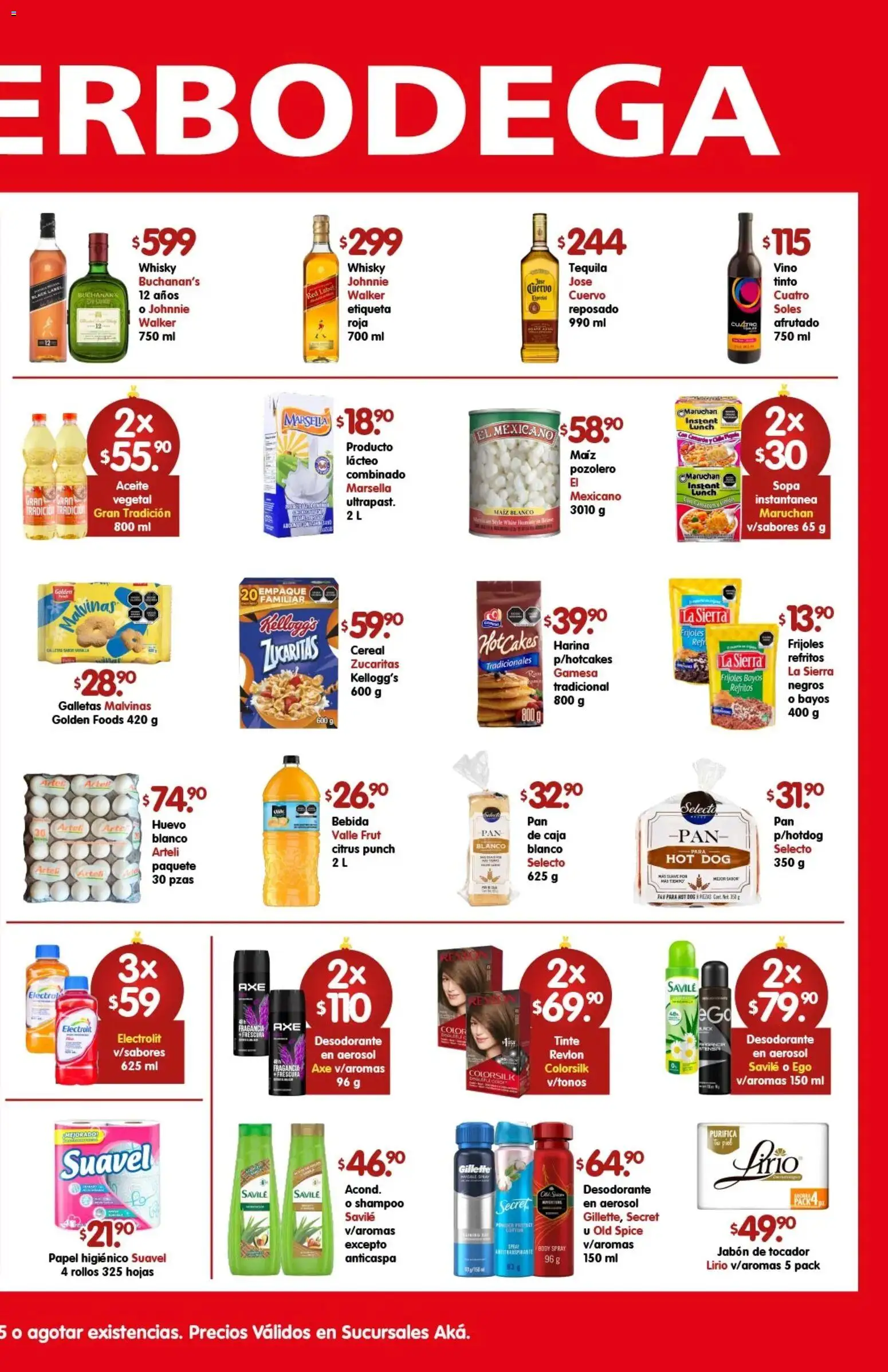 Nuevas ofertas de Arteli válidas en toda la República Mexicana desde el 02.12.2025. ¡Encuentra las mejores ofertas en Arteli folleto Aká Superbodega! | Página: 2 | Productos: Tequila, Galletas, Sierra, Caja