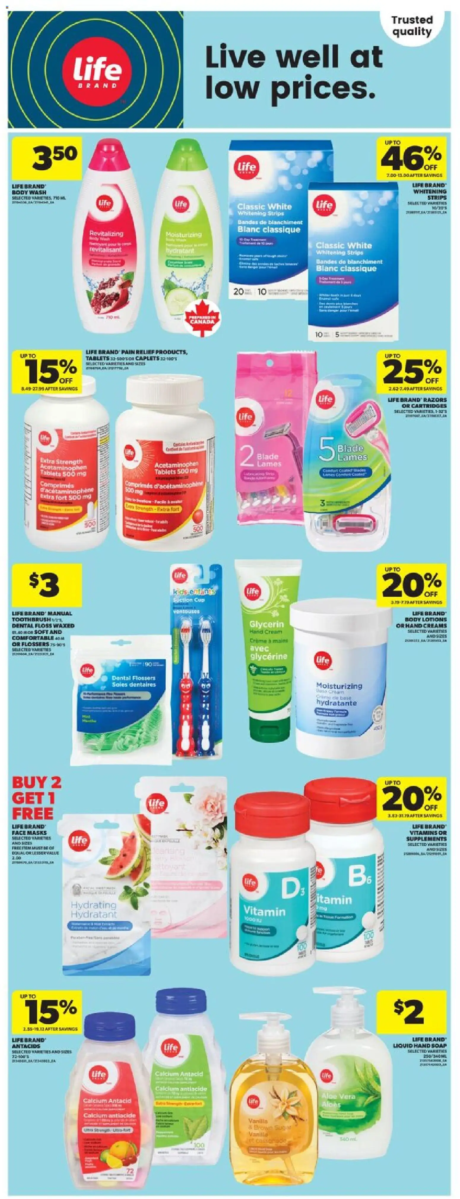 Real Canadian Superstore flyer valid from 23.10.2025 | Page: 9 | Products: Cream, Hand cream, Soap, Body wash