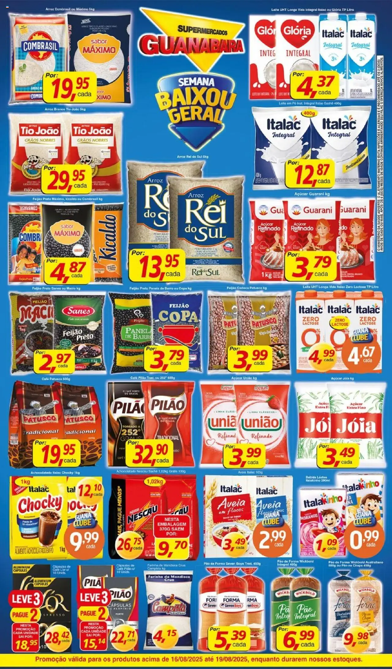 Supermercados Guanabara Folheto - válido de 16.08.2025 | Página: 2 | Produtos: Forno, Pó, Bebida, Açúcar