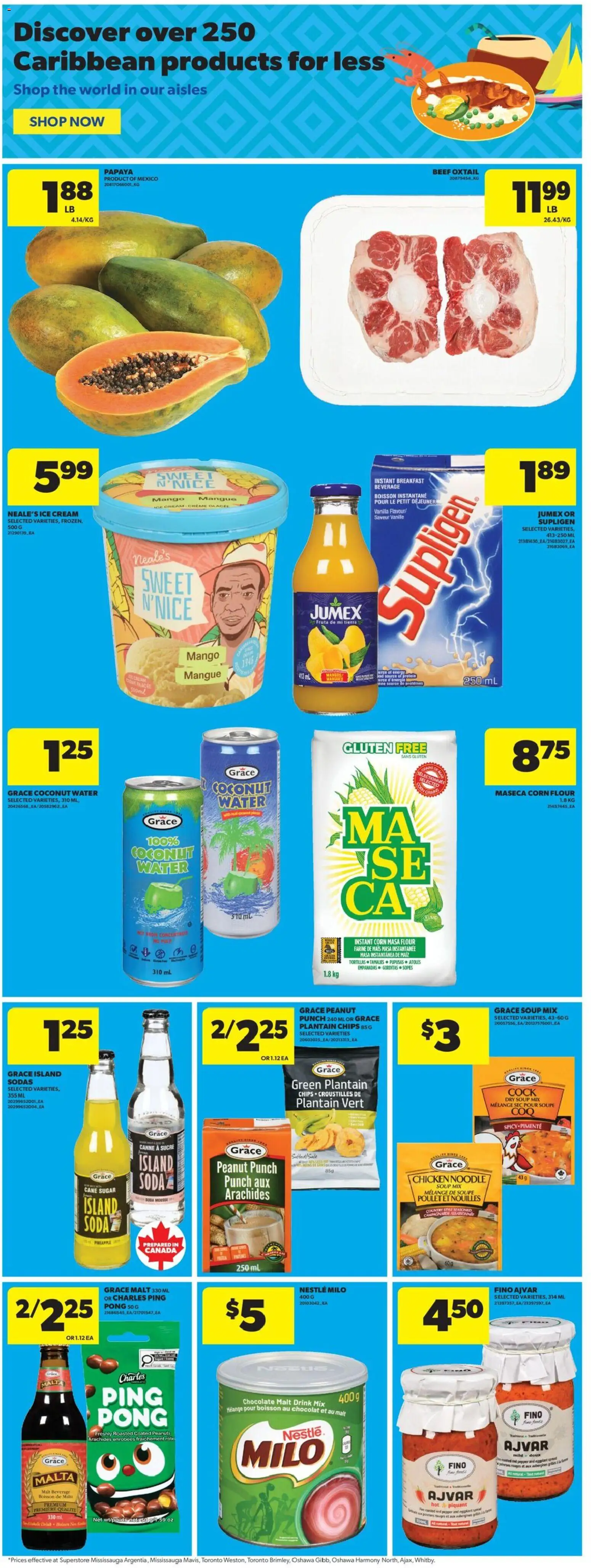 Real Canadian Superstore flyer valid from 15.01.2026 | Page: 24 | Products: Beef, Pineapple, Ice cream, Chicken