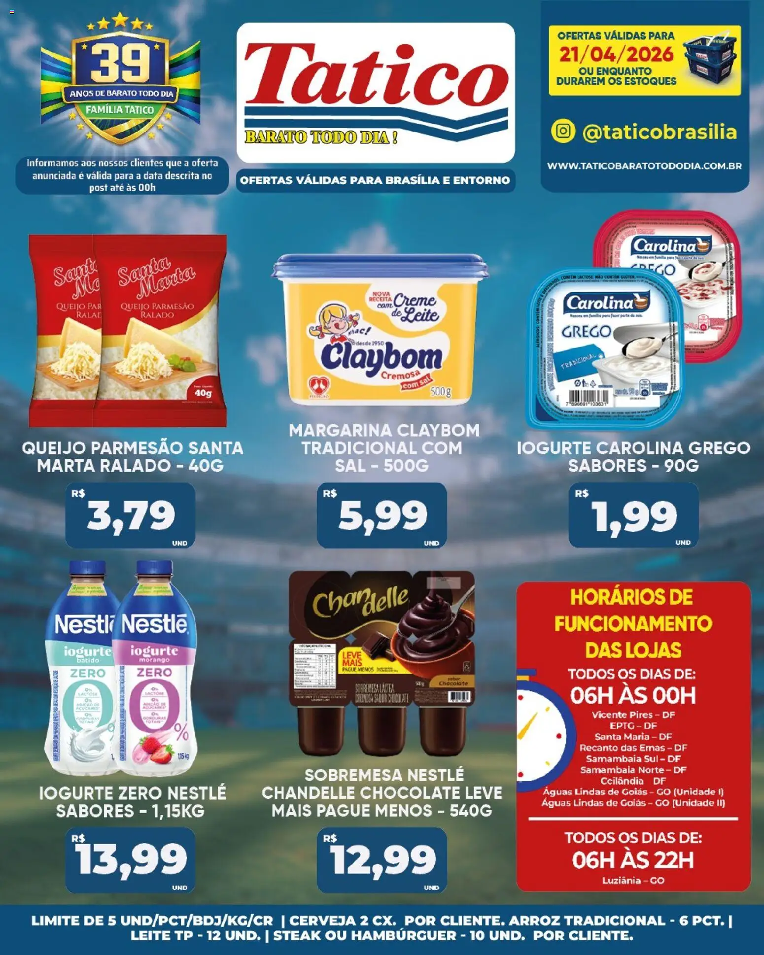 Tatico Folheto - válido de 22.04.2026 | Página: 41 | Produtos: Queijo, Queijo parmesão, Sal, Margarina