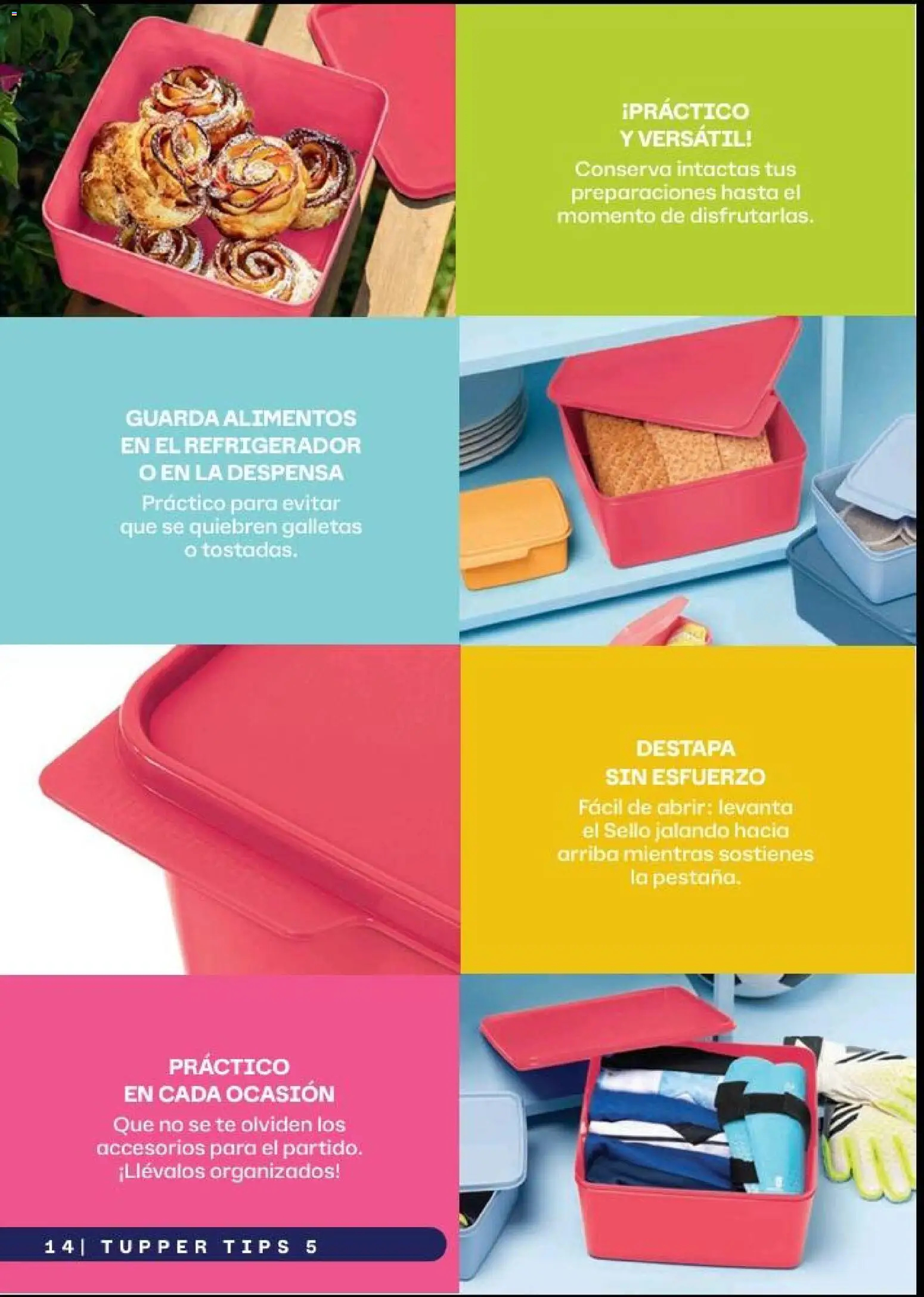 Nuevas ofertas de Tupperware válidas en toda la República Mexicana desde el 20.04.2026. ¡Encuentra las mejores ofertas en Tupperware catálogo! | Página: 14 | Productos: Refrigerador, Galletas, Tupper, Té