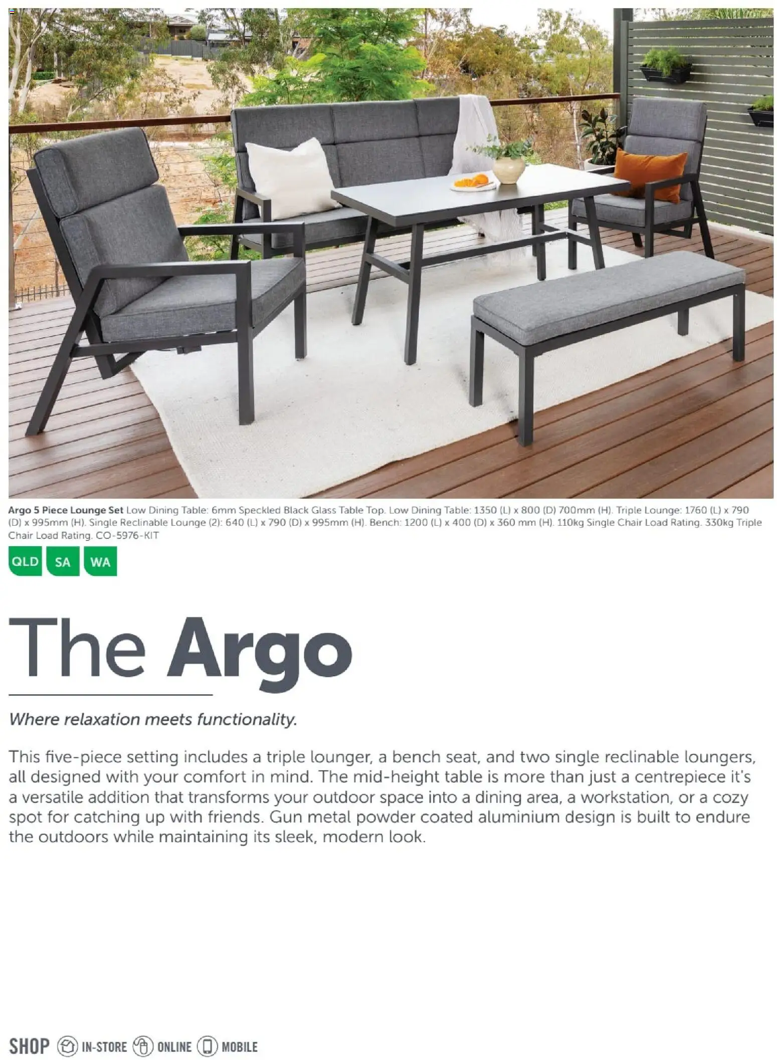 Stratco catalogue - valid from 04.12.2025 | Page: 14 | Products: Table, Powder, Centrepiece, Bench