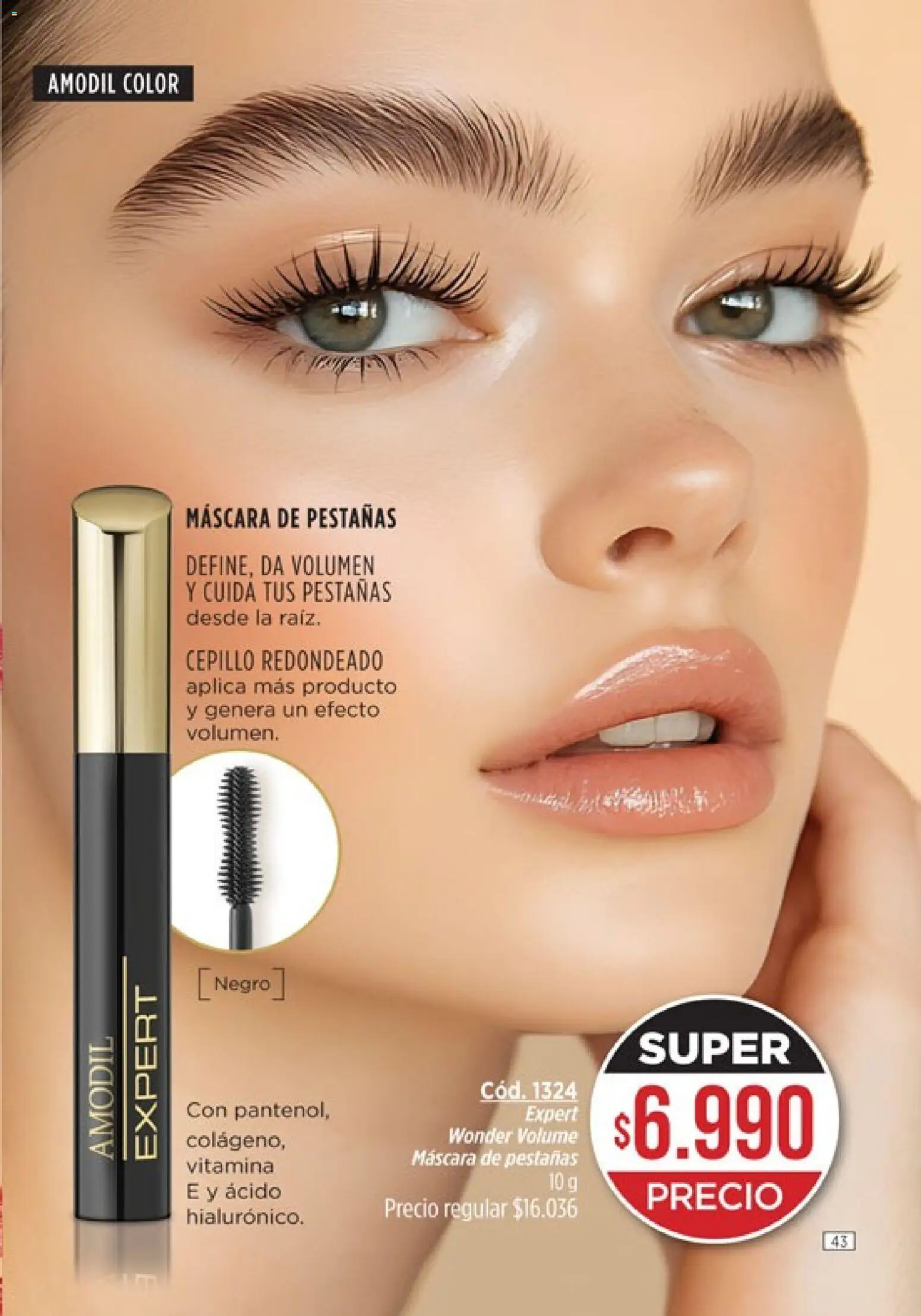 Catálogo Amodil Campaña 2 │ válido desde el 01.02.2026 | Página: 43 | Productos: Cepillo, Máscara, Mascara de pestañas