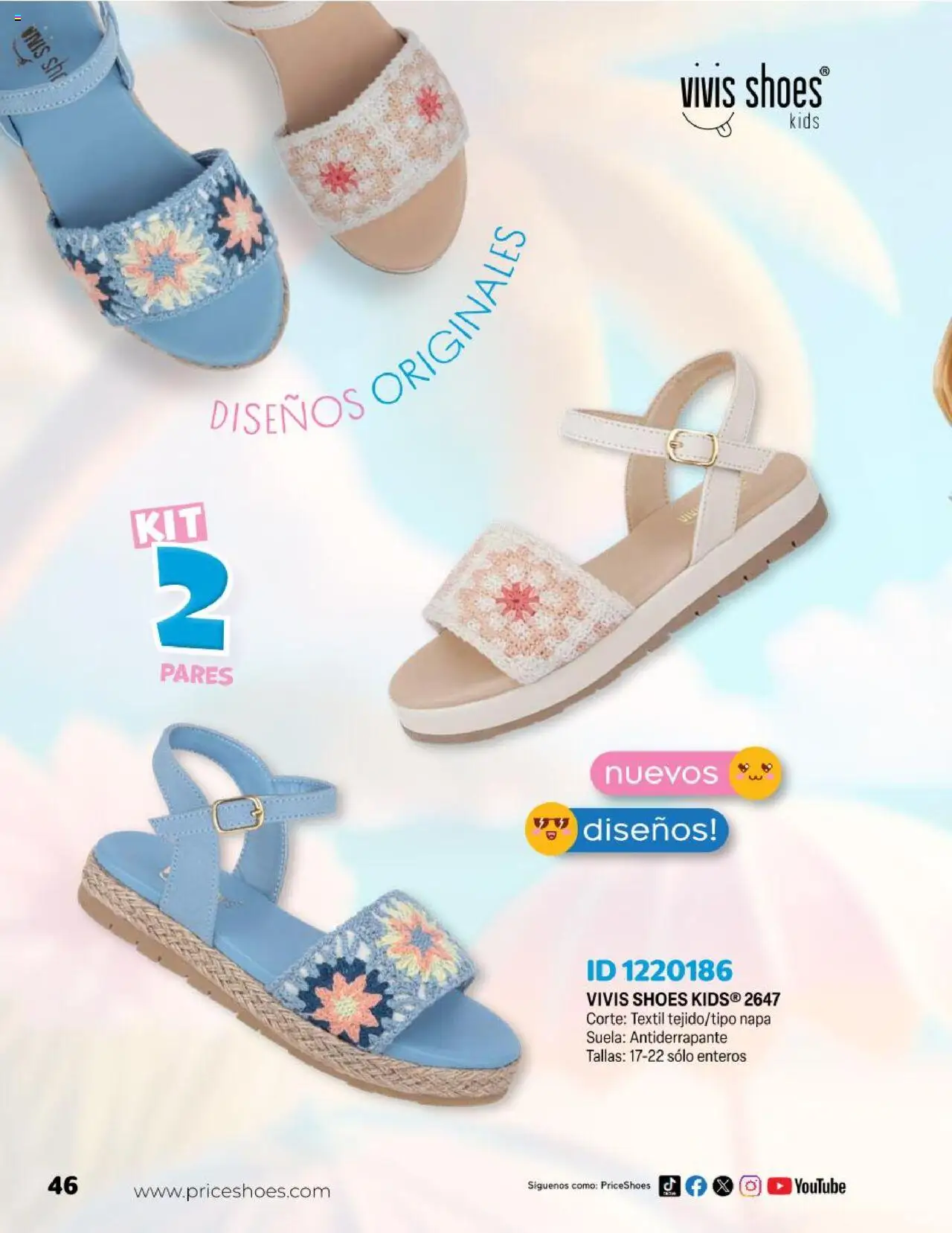Nuevas ofertas de Price Shoes válidas en toda la República Mexicana desde el 23.04.2025. ¡Encuentra las mejores ofertas en Price Shoes catálogo Kids! | Página: 46