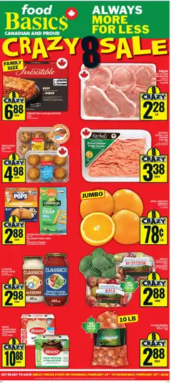 Preview of Food Basics weekly flyer / circulaire from shop Food Basics valid from 19.02.2026