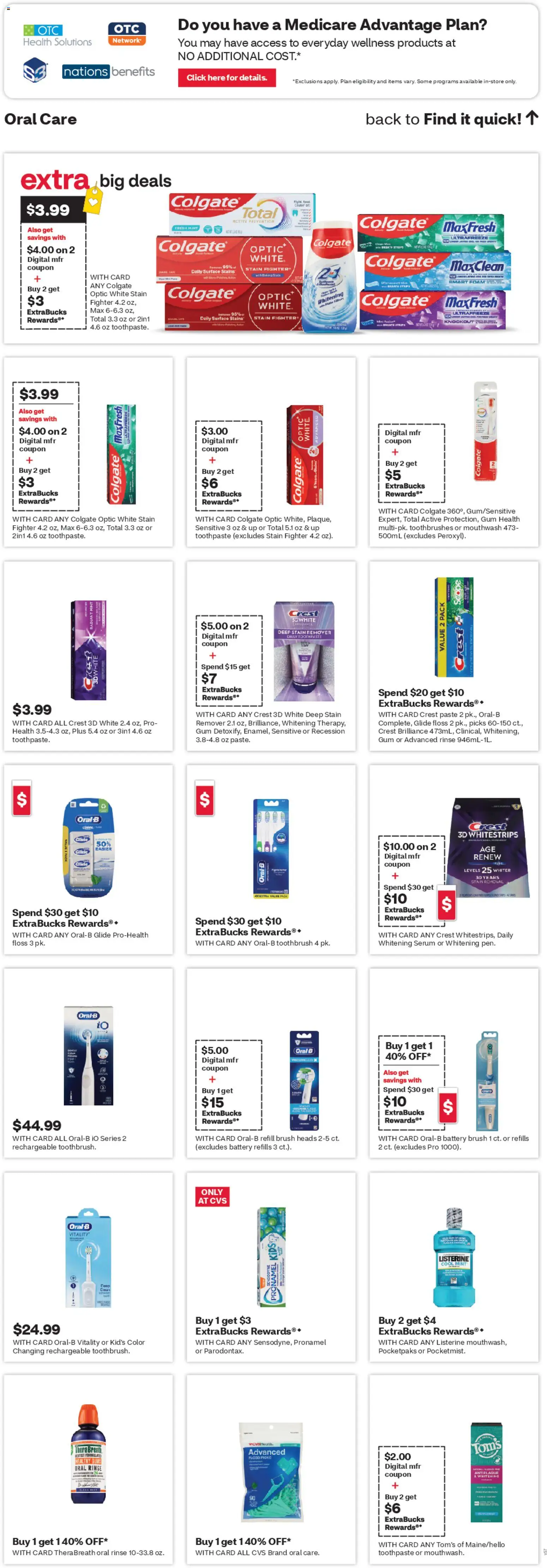 CVS Pharmacy Weekly Ad - WA - valid from 30.11.2025 | Page: 14 | Products: Battery, Toothpaste, Mouthwash, Stain remover