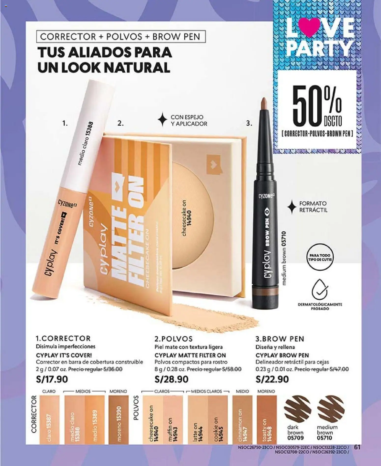 Catálogo CyZone válido desde 17.01.2026 | Página: 61 | Productos: Delineador, Espejo, Corrector