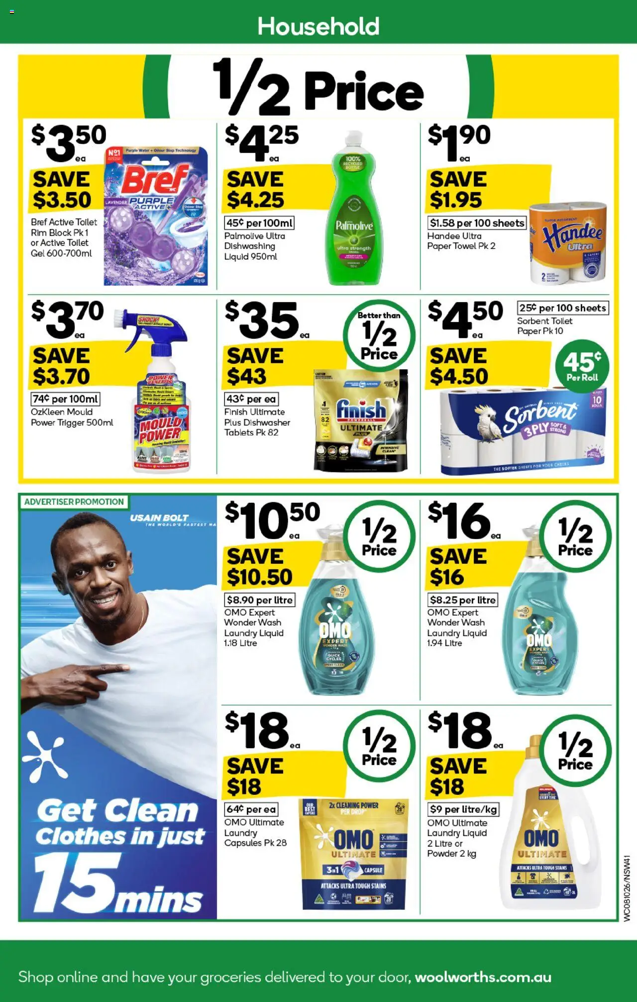 Woolworths catalogue - valid from 08.10.2025 | Page: 41 | Products: Household, Powder, Toilet paper, Water