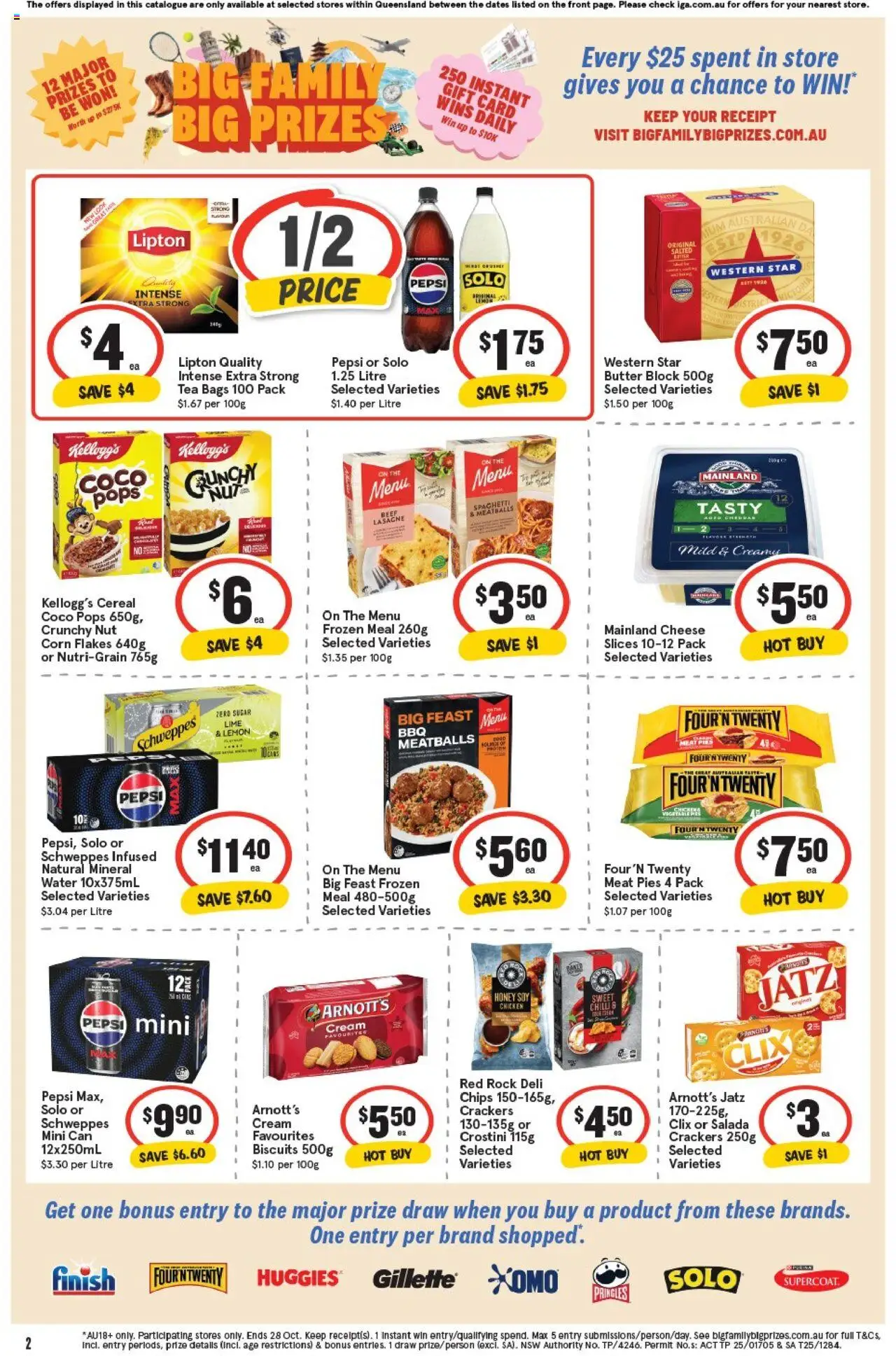 IGA catalogue - valid from 15.10.2025 | Page: 5 | Products: Biscuits, Flakes, Sugar, Lime