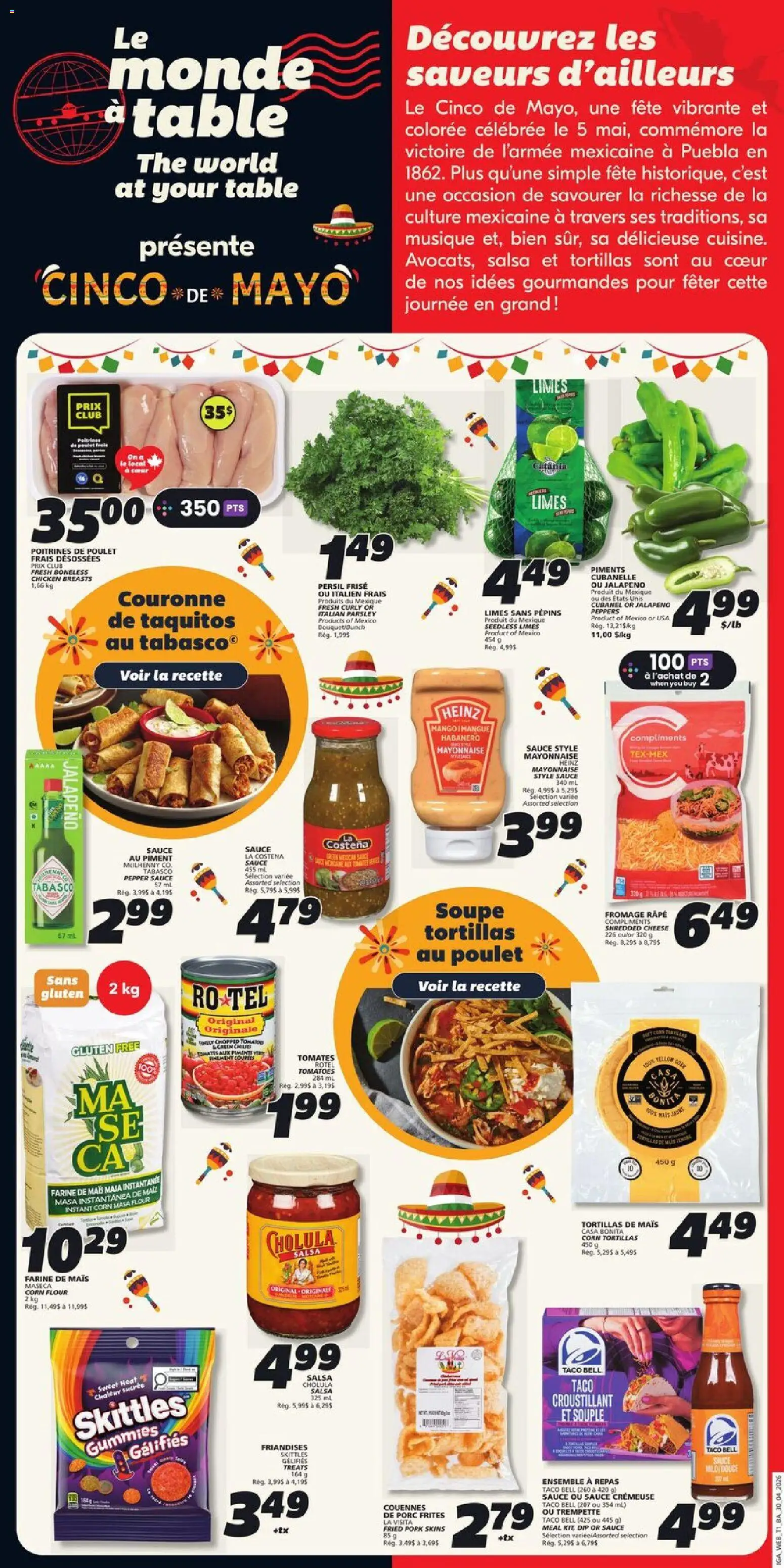 IGA flyer valid from 30.04.2026 | Page: 13 | Products: Table, Chicken, Pork, Tomatoes