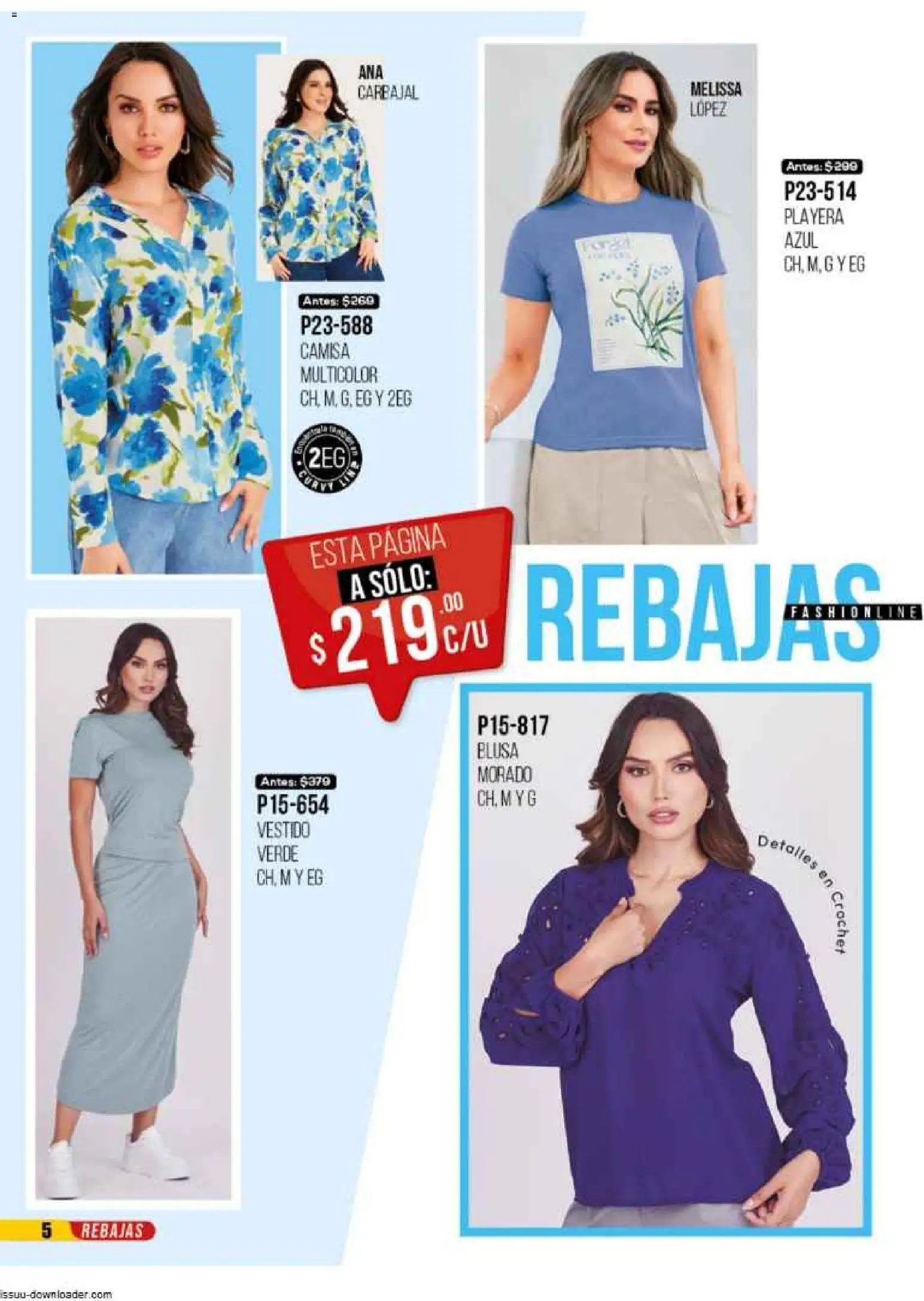 Nuevas ofertas de Cklass válidas en toda la República Mexicana desde el 31.10.2025. ¡Encuentra las mejores ofertas en Cklass catálogo Super Rebajas Ropa! | Página: 8 | Productos: Blusa, Camisa, Vestido, Playera