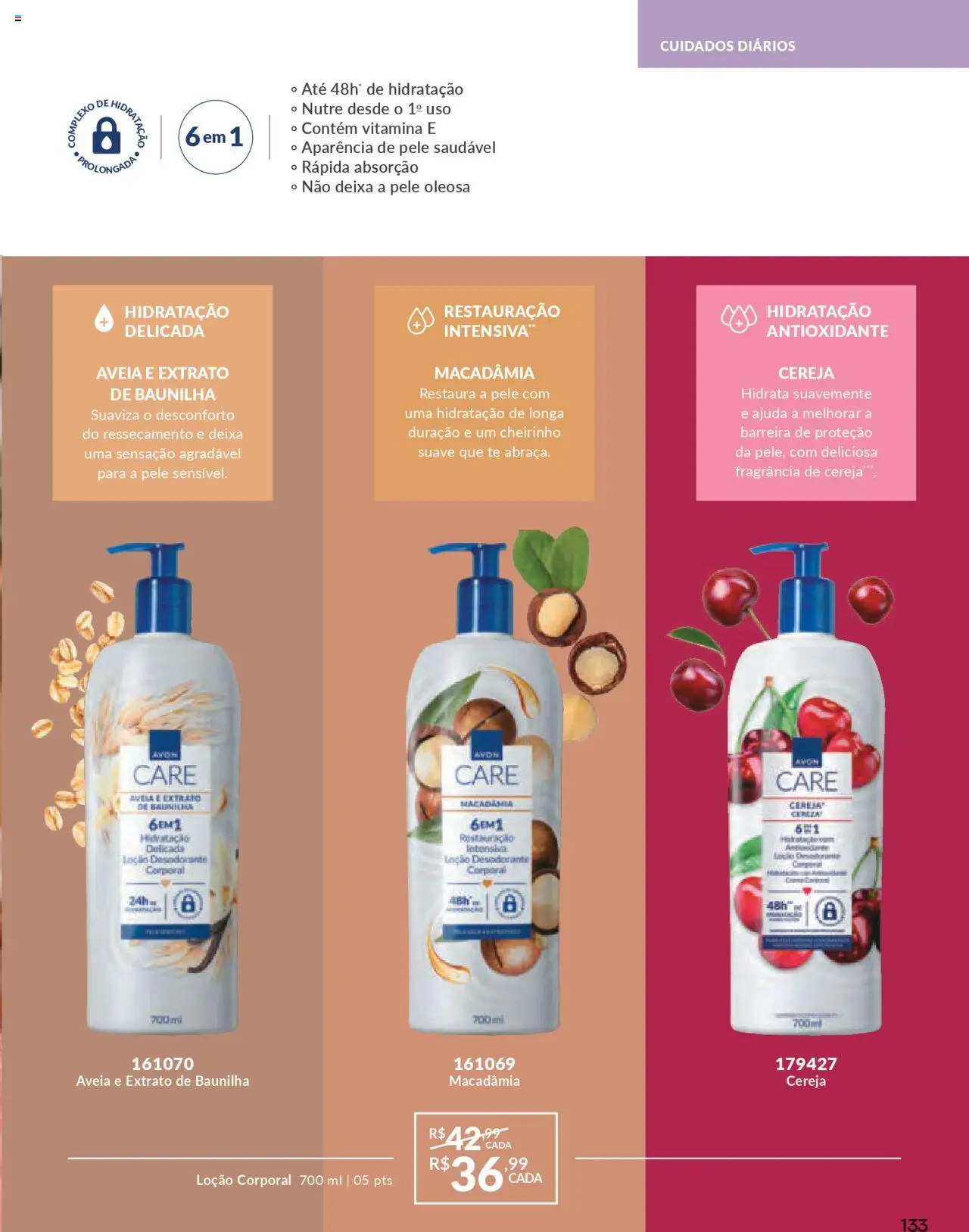 Avon Folheto - válido de 16.06.2025 | Página: 133 | Produtos: Macadâmia, Cereja, Fragrância, Desodorante