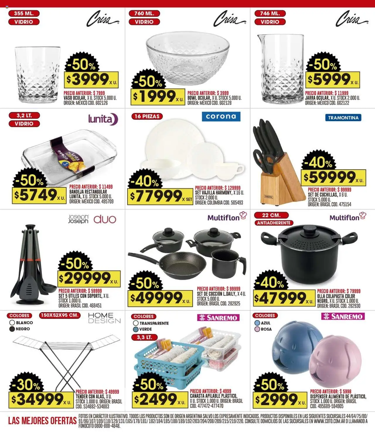Coto ofertas │ válido desde el 18.08.2025 | Página: 22 | Productos: Olla, Jarra, Bandeja, Canasta