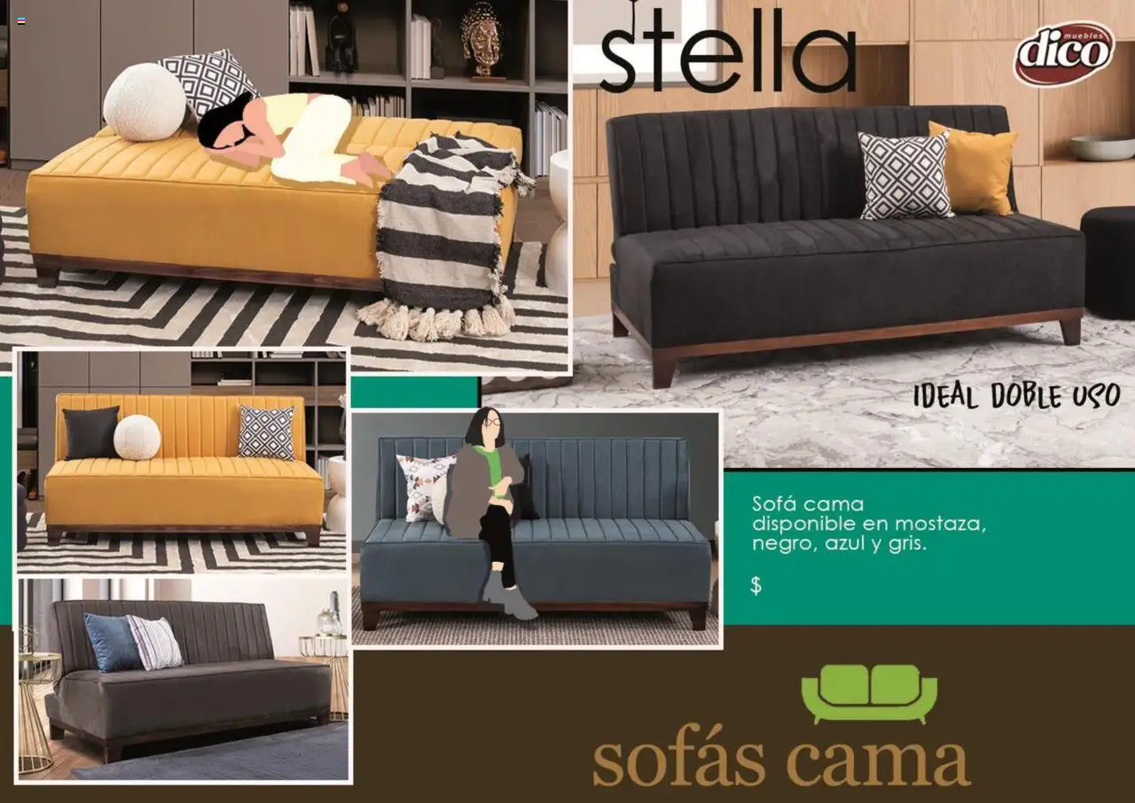 Nuevas ofertas de Muebles Dico válidas en toda la República Mexicana desde el 25.09.2025. ¡Encuentra las mejores ofertas en Muebles Dico - Catálogo Sofás Cama! | Página: 11 | Productos: Sofá, Cama