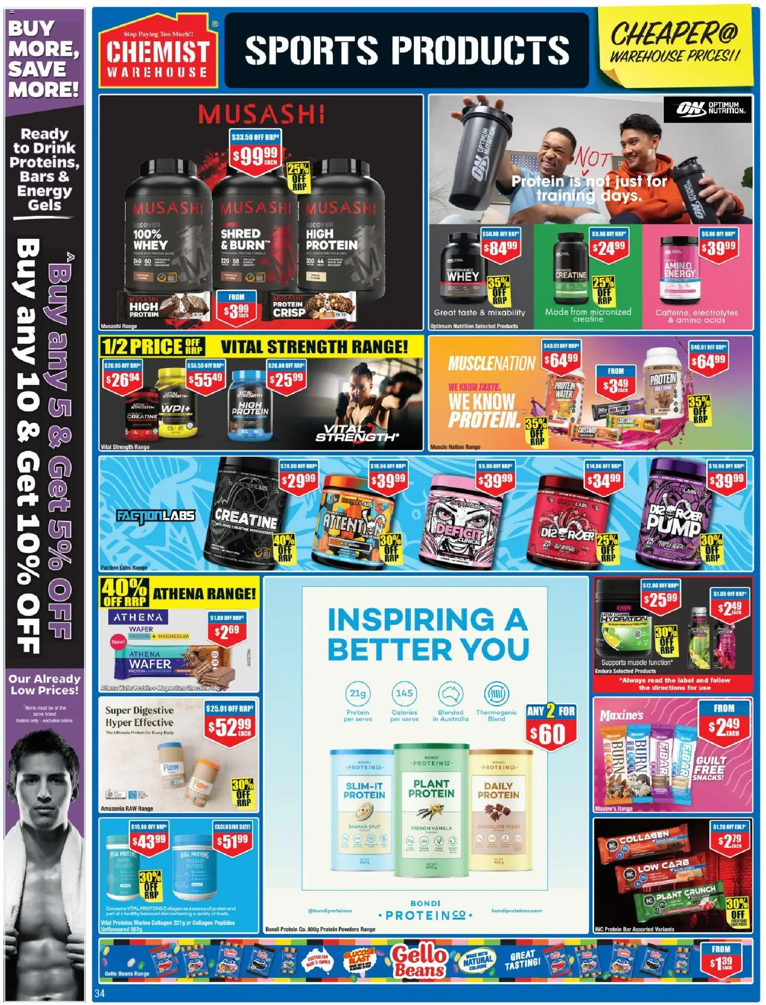 Chemist Warehouse catalogue - valid from 01.01.2026 | Page: 34 | Products: Plant, Chocolate, Water, Collagen