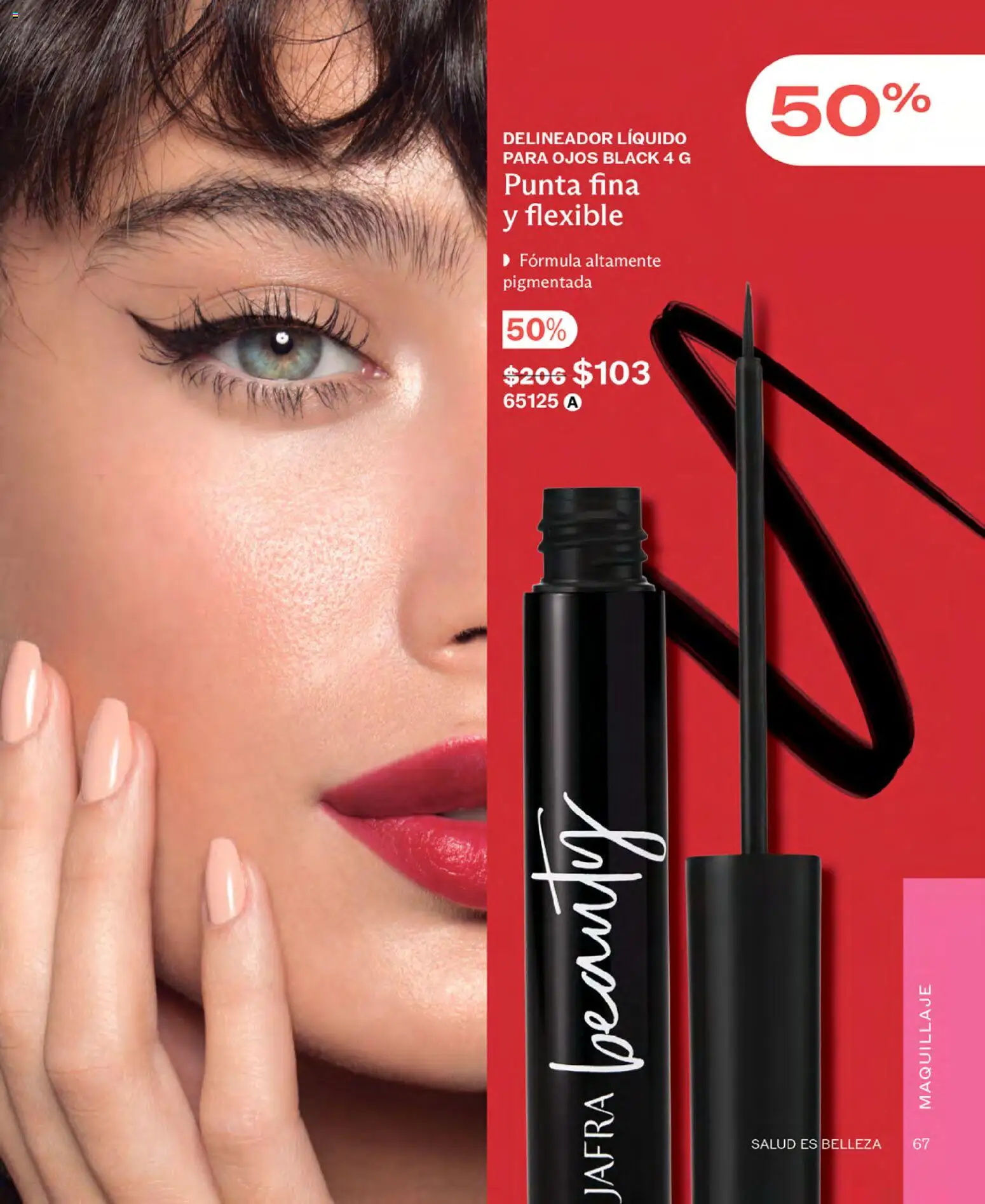 Nuevas ofertas de JAFRA válidas en toda la República Mexicana desde el 01.11.2025. ¡Encuentra las mejores ofertas en JAFRA catálogo! | Página: 67 | Productos: Flexible, Maquillaje, Delineador