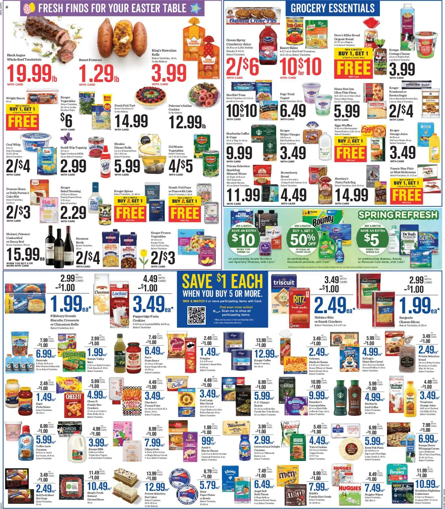 Mariano's Weekly Ad - valid from 01.04.2026 | Page: 6 | Products: Coffee, Cottage cheese, Underwear, Vegetables